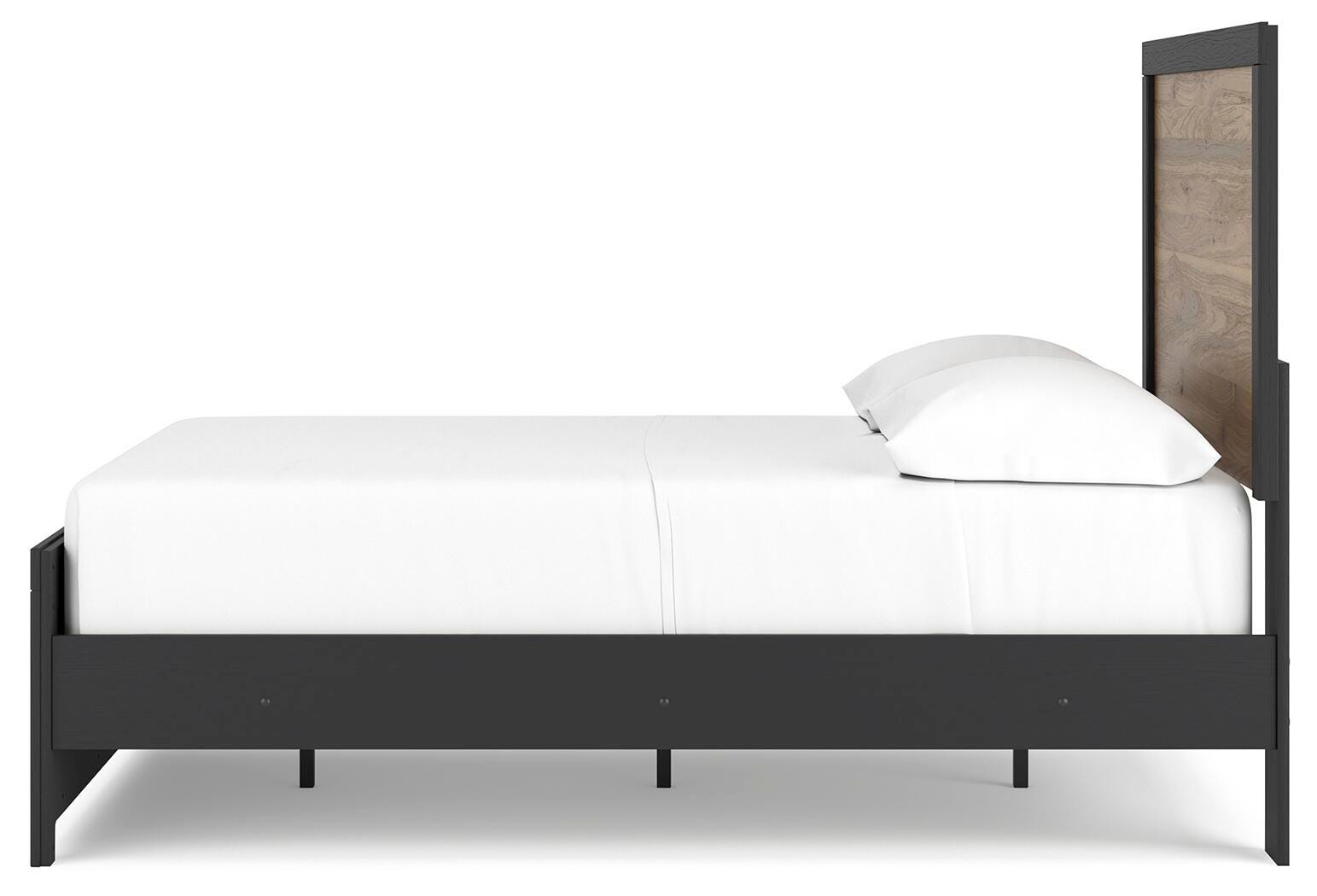 Vertani Full Panel Bed, Black, large