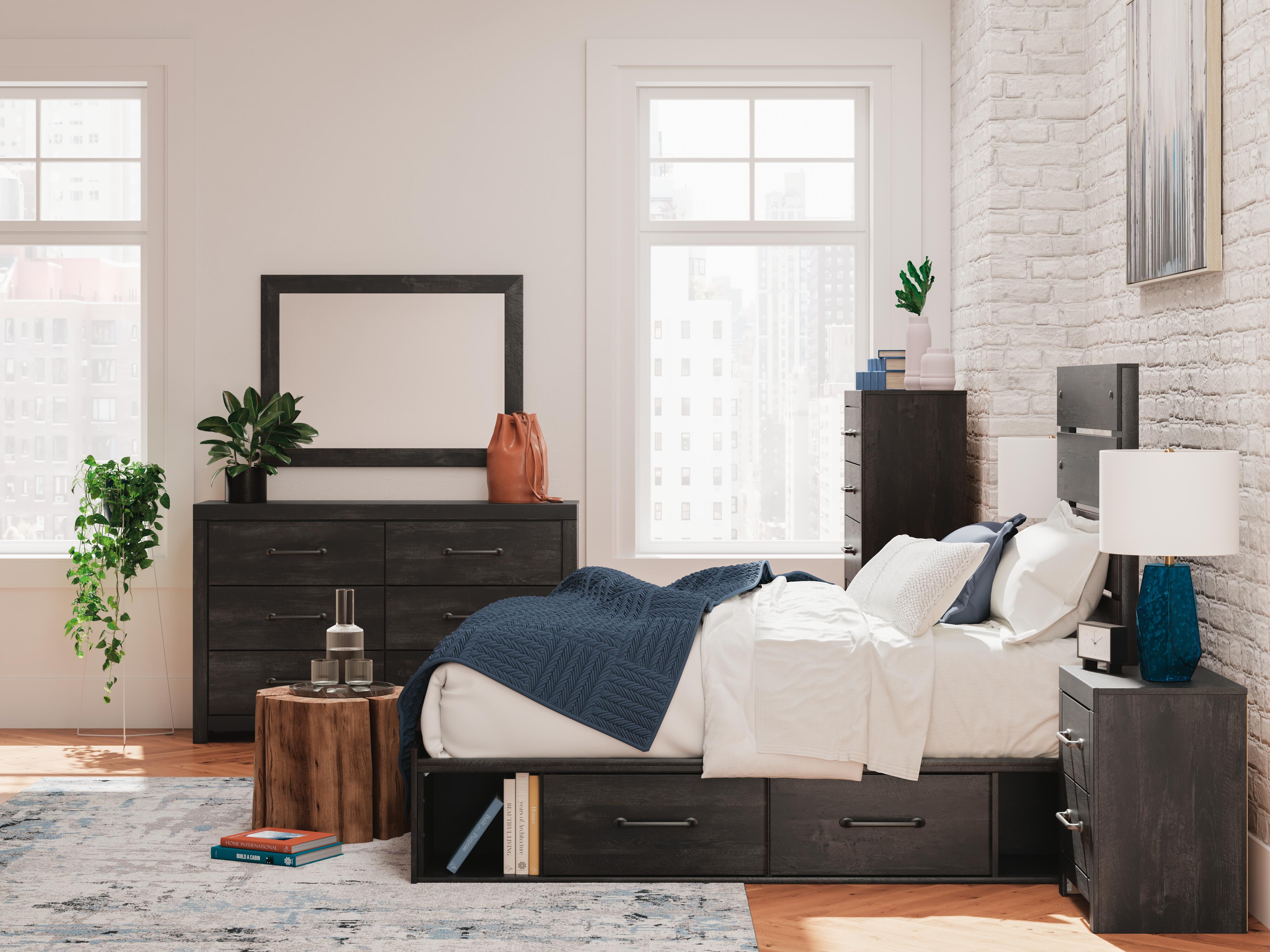 Delmorta Twin Panel Bed with Storage - image 12
