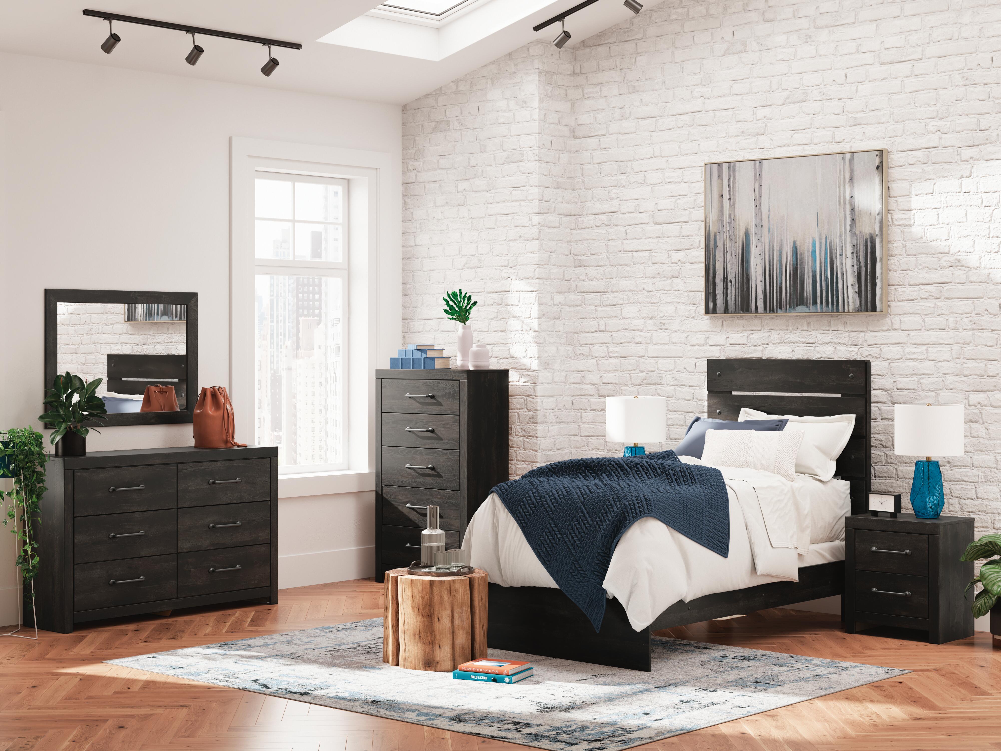 Delmorta Twin Panel Bed - image 11