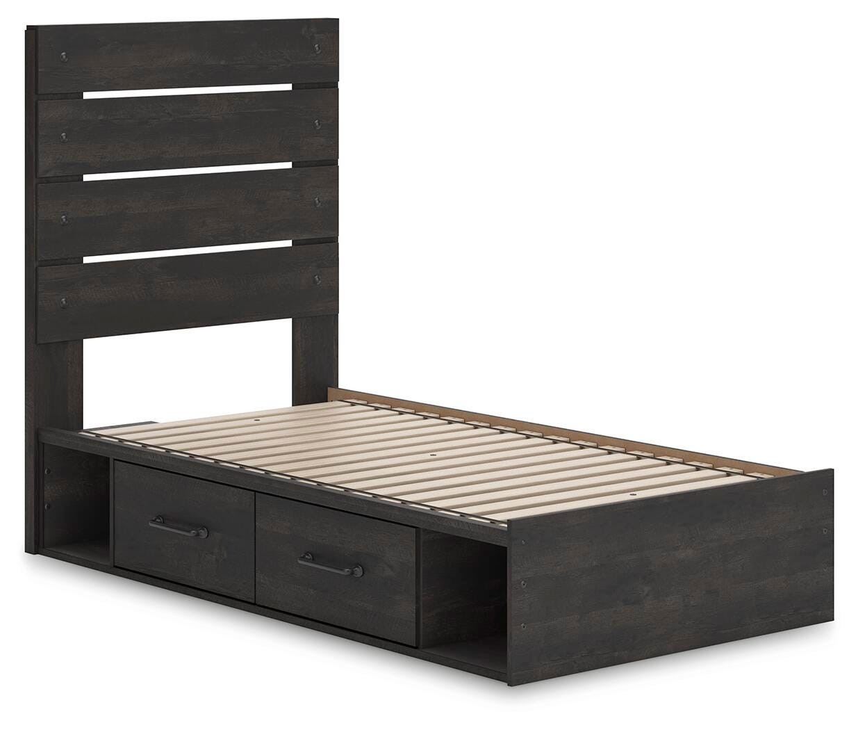 Delmorta Twin Panel Storage Bed - image 3