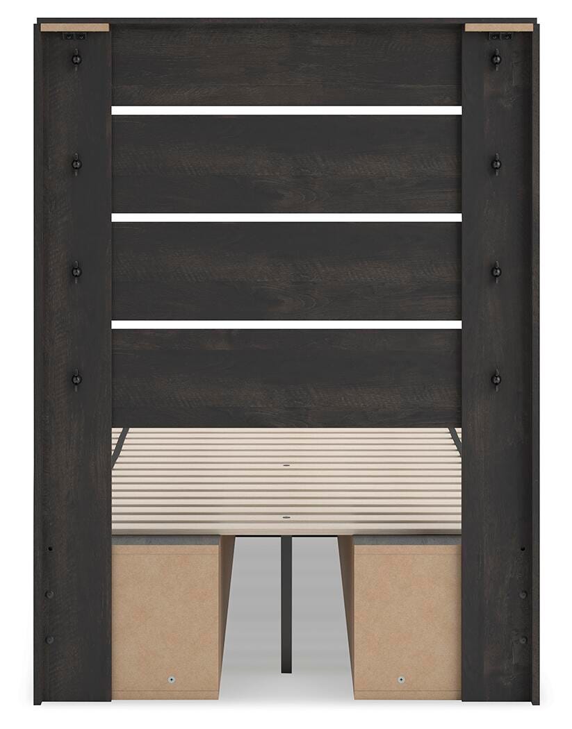 Delmorta Twin Panel Bed with Storage - image 7