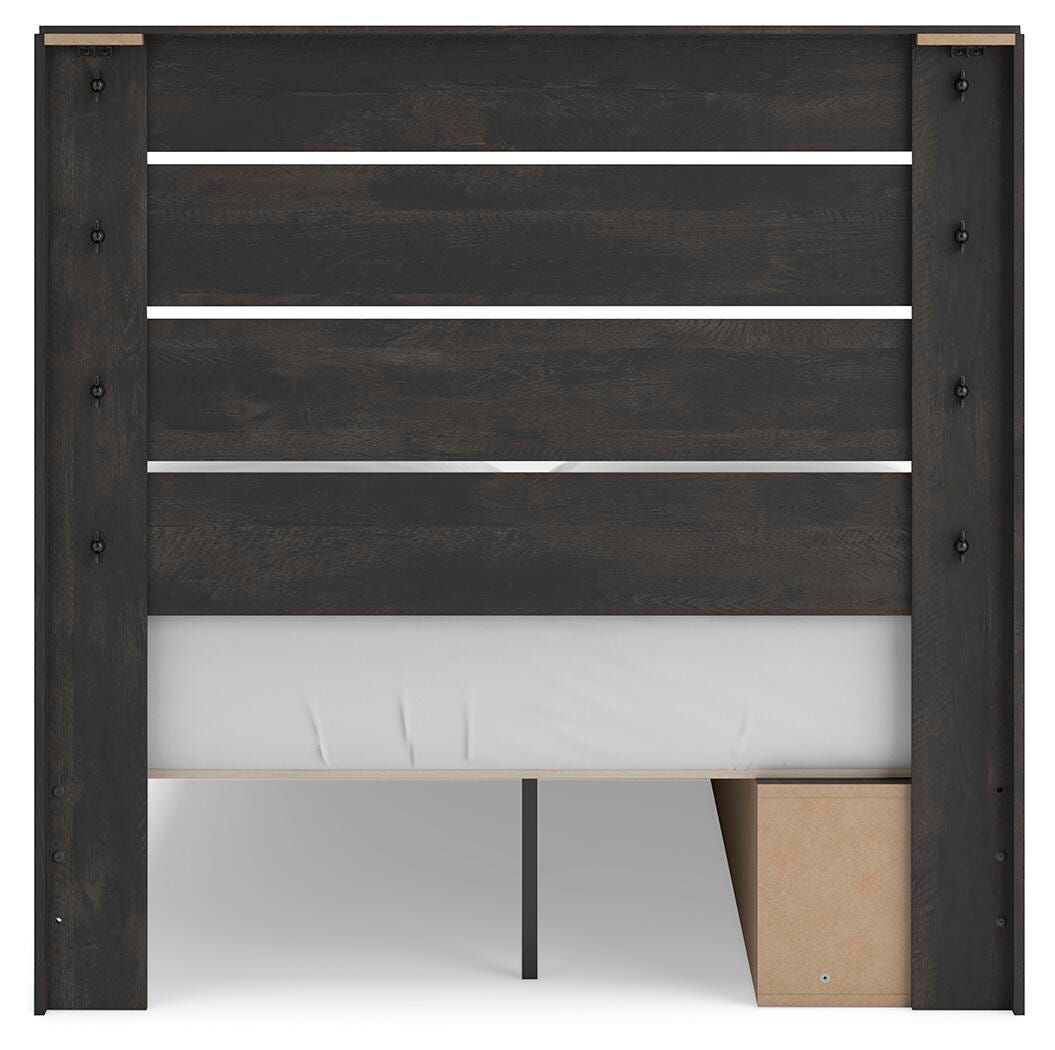 Cama con almacenaje Delmorta de panel completo - image 8