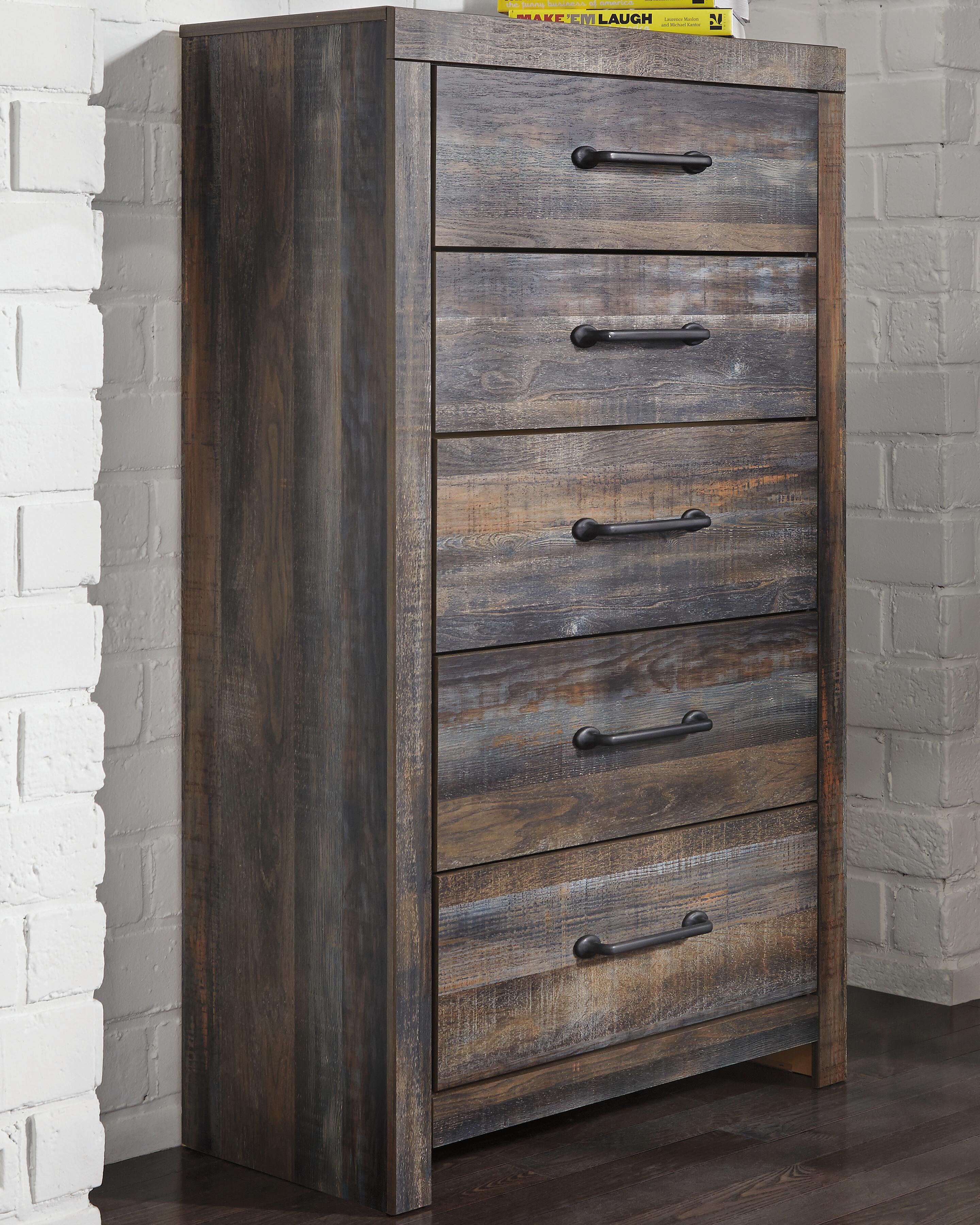 Cama doble Drystan con paneles, almacenaje, cómoda, espejo y chifonier - image 13