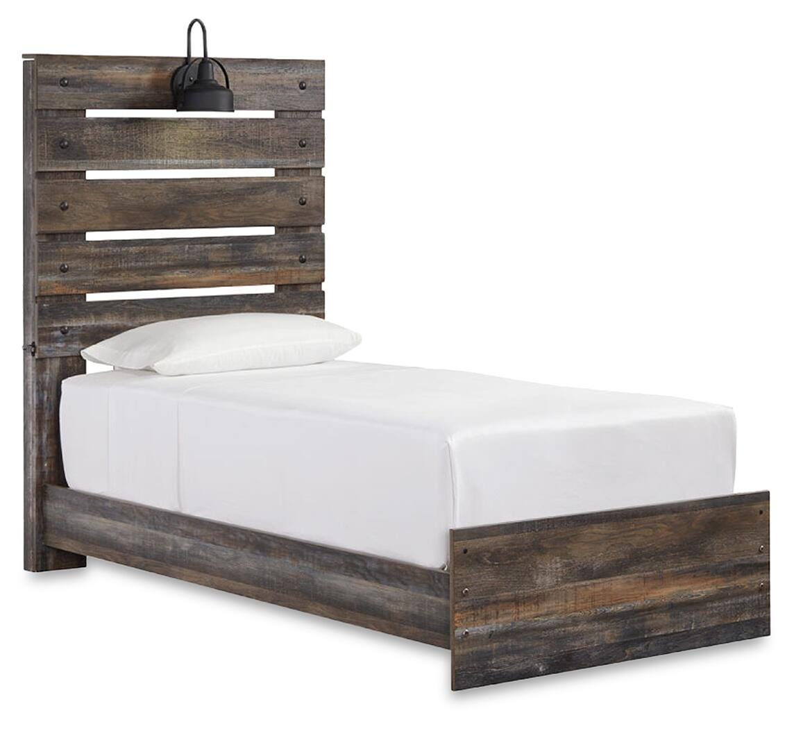 Cama de panel doble Drystan con almacenaje, cómoda y mesita de noche - image 6