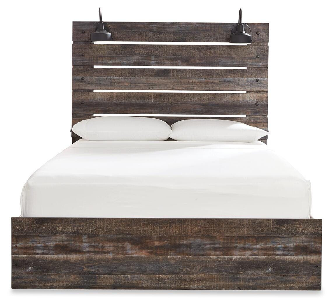 Drystan Queen Panel Bed with Dresser and Nightstand, Multi, large