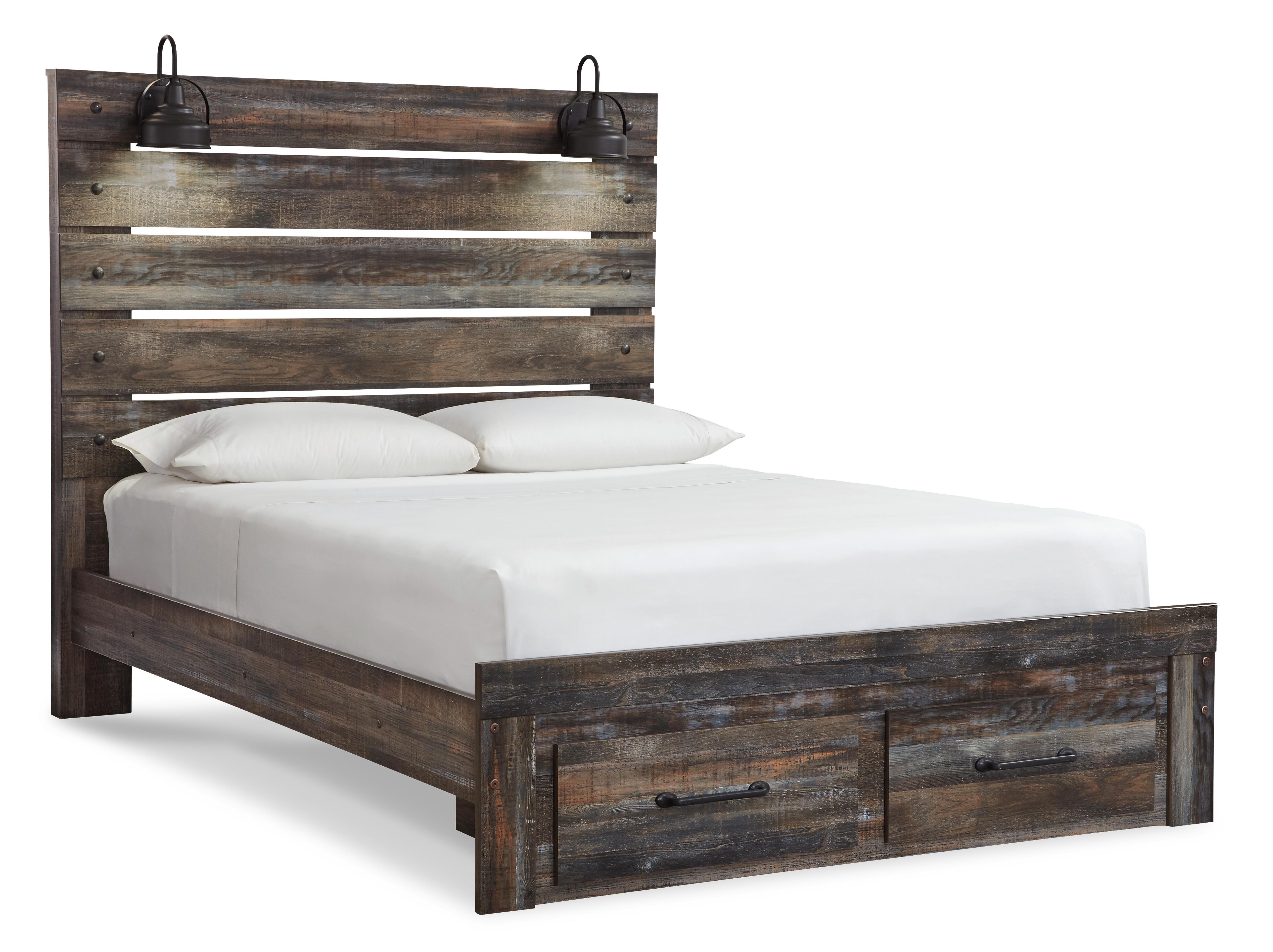 Cama con plataforma, tocador y espejo Drystan - image 2