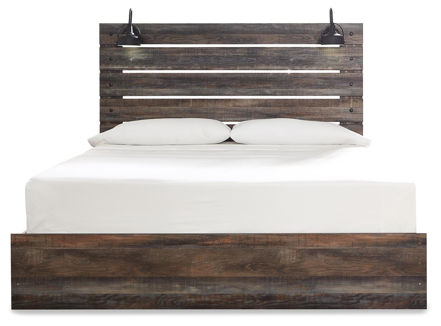 Cama Drystan King con panel, cómoda y espejo - image 4