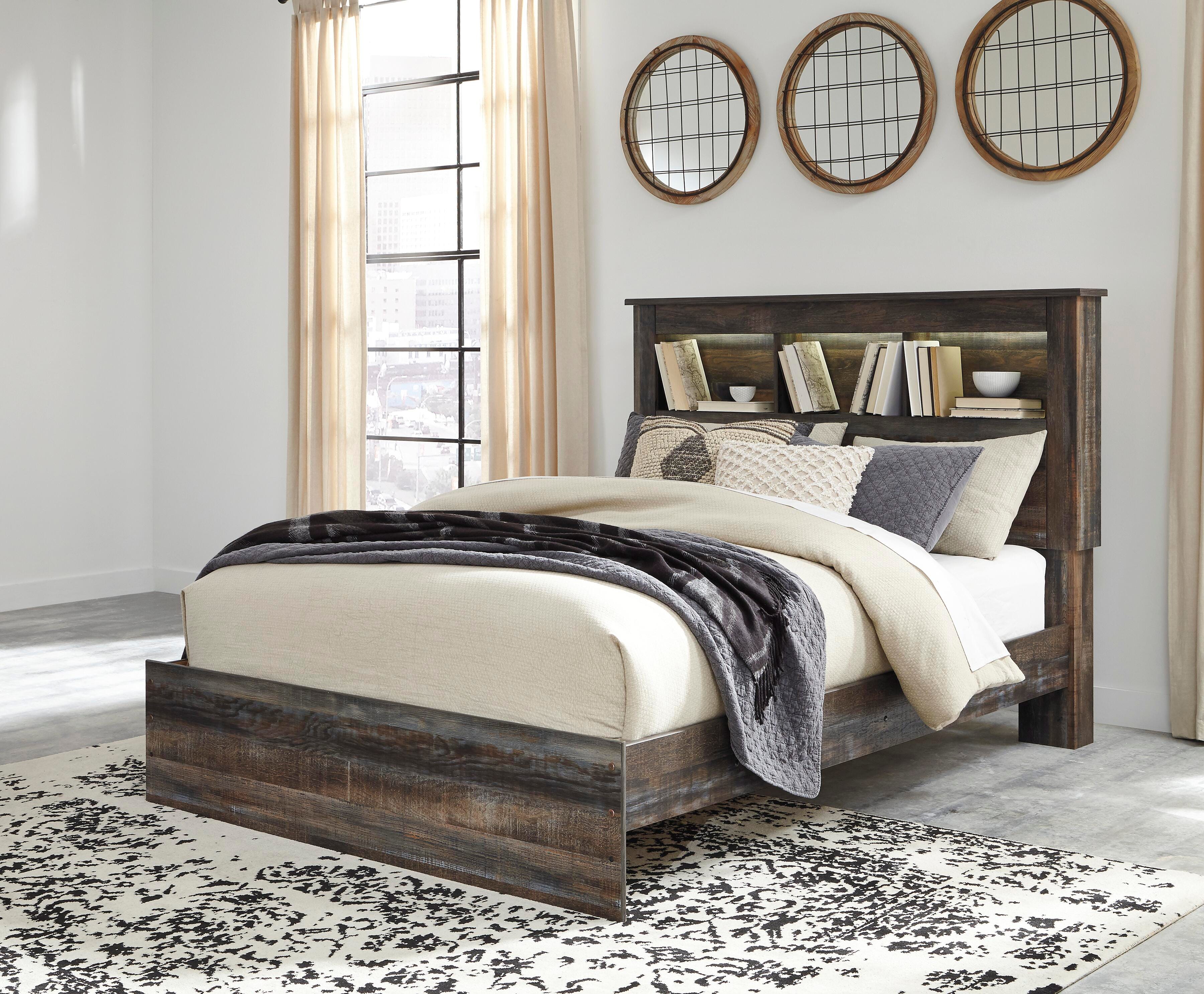 Drystan Queen Cama con paneles, cómoda, cómoda con espejo y mesita de noche - image 17