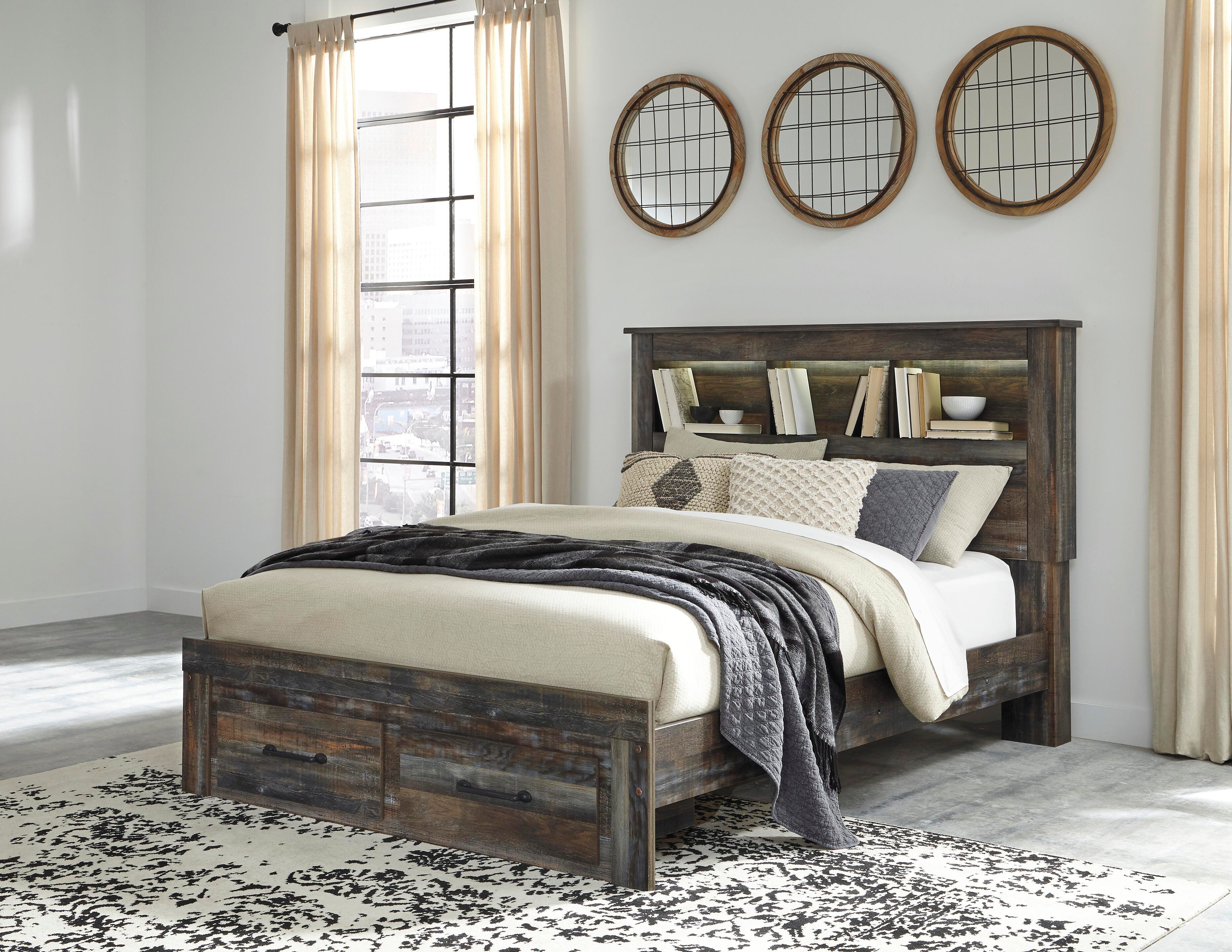 Cama con plataforma, tocador y espejo Drystan - image 6