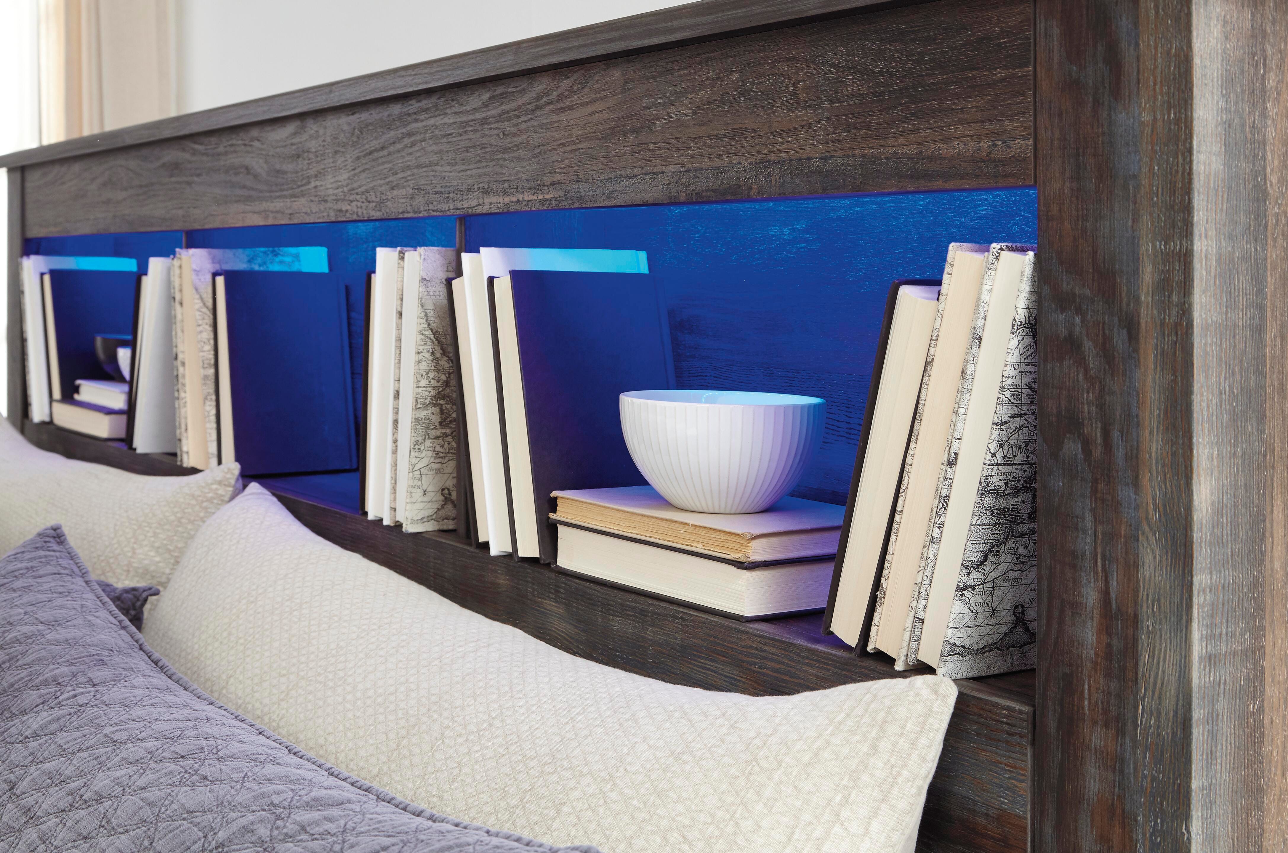Drystan Queen Bookcase Headboard, Multi, large