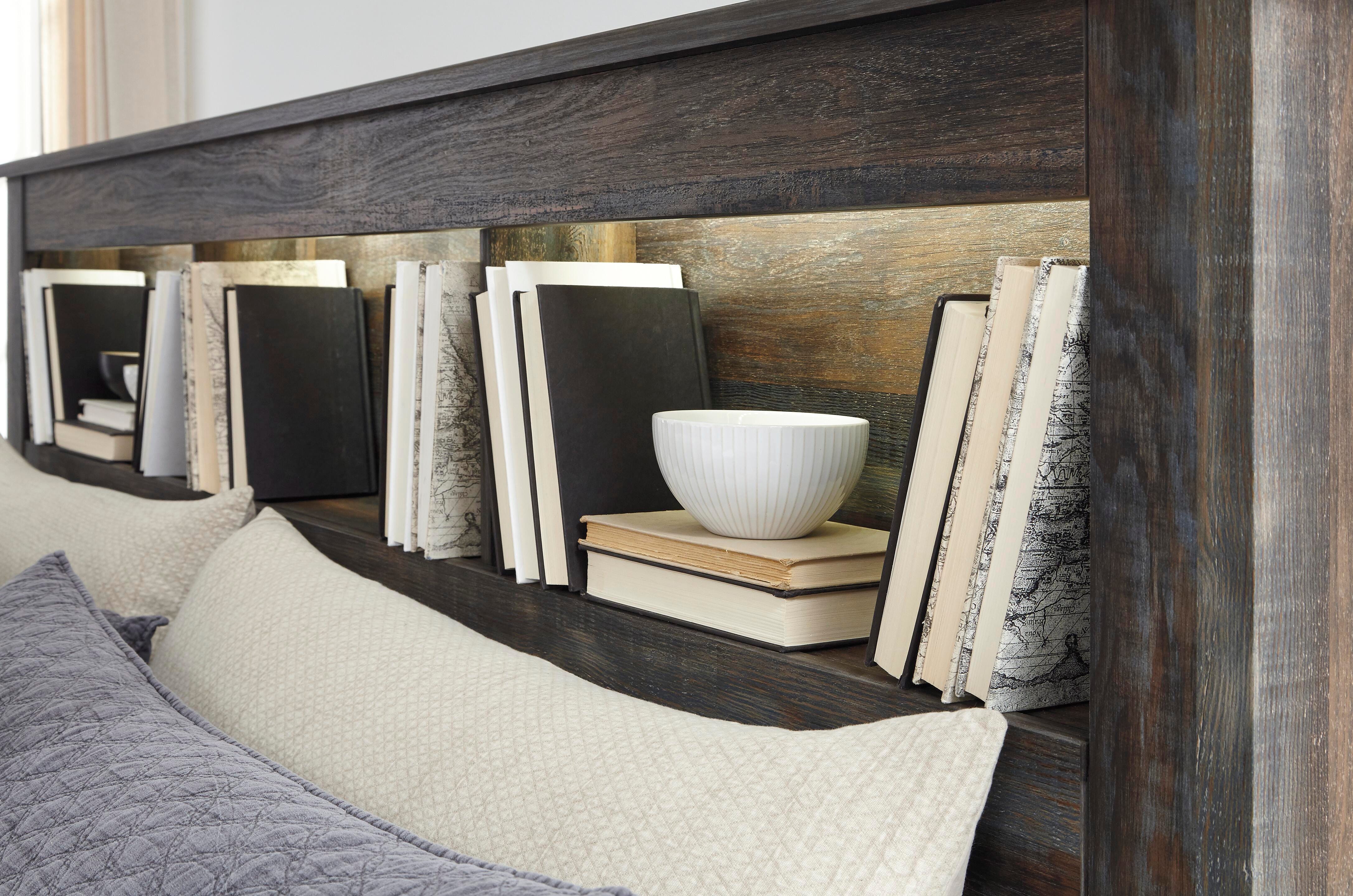 Drystan Queen Bookcase Headboard, Multi, large