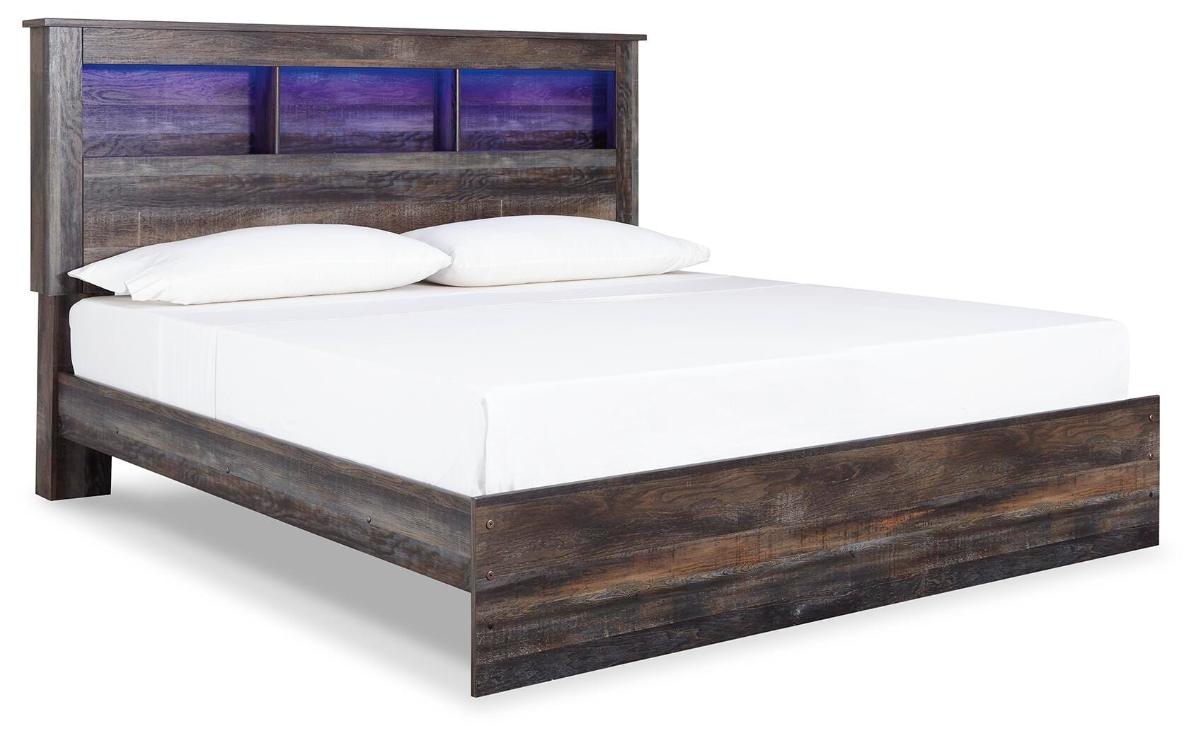 Drystan King Bookcase Bed, Multi, large