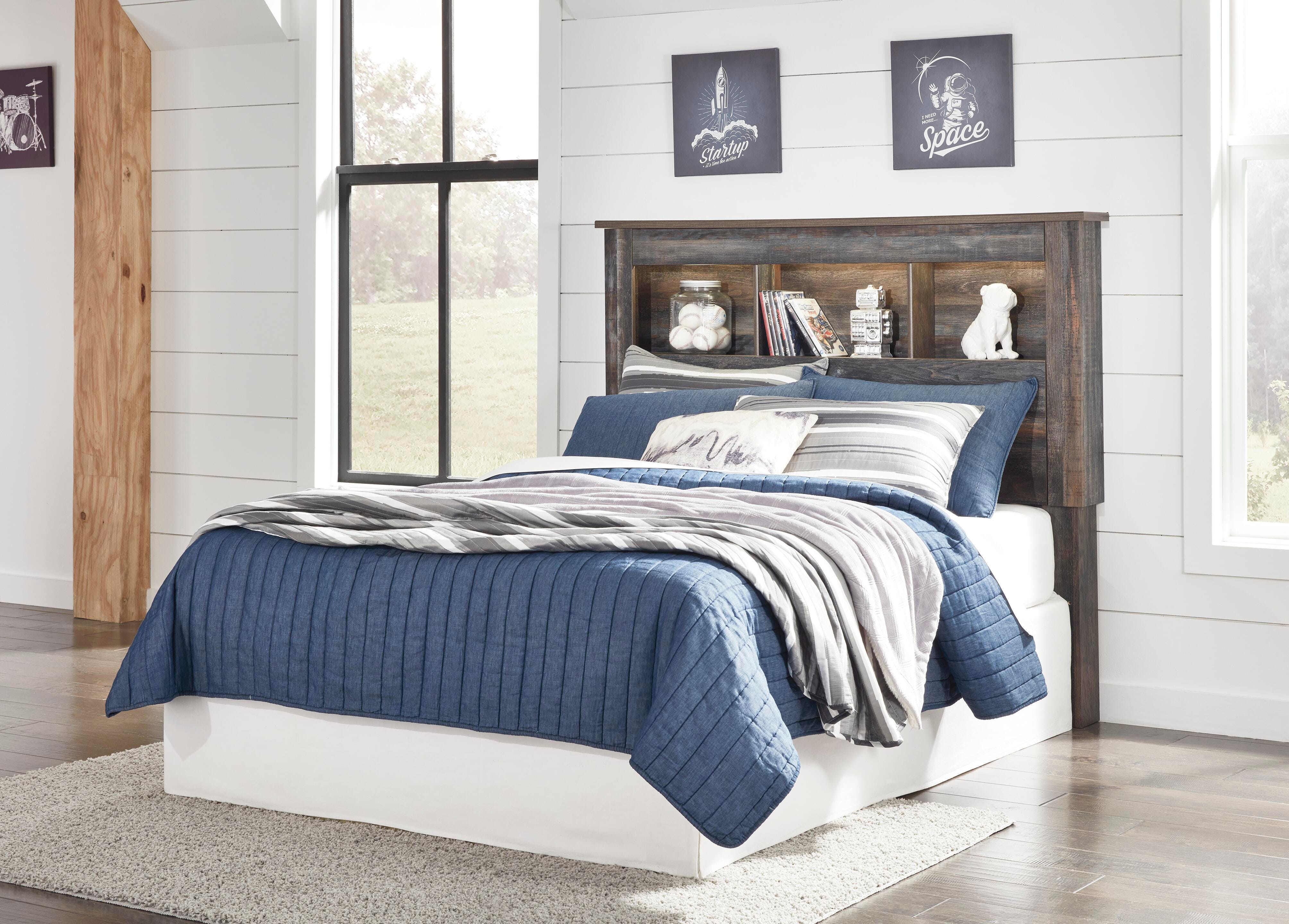 Drystan Full Bookcase Headboard, Multi, large