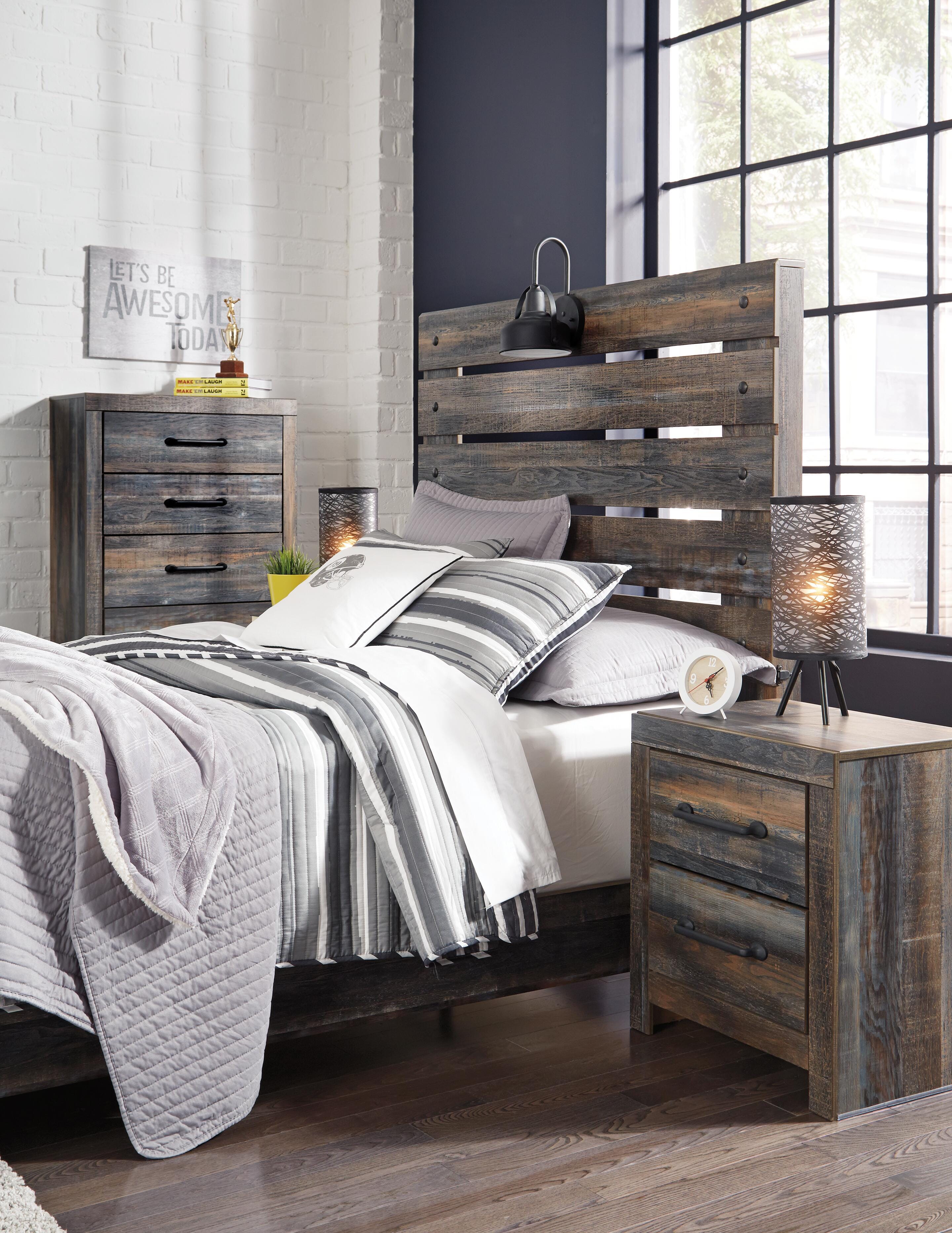 Drystan Full Panel Bed, Multi, large