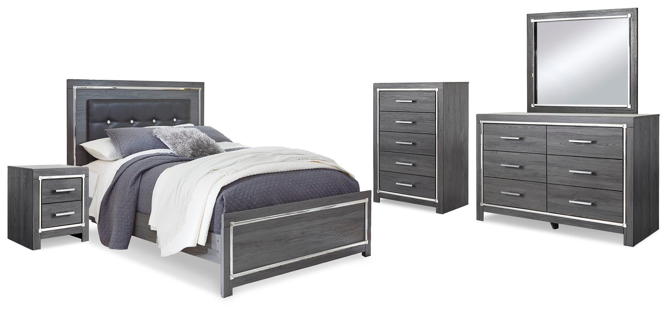 Lodanna Queen Panel Bed, Dresser, Mirror, Chest and Nightstand - image 1