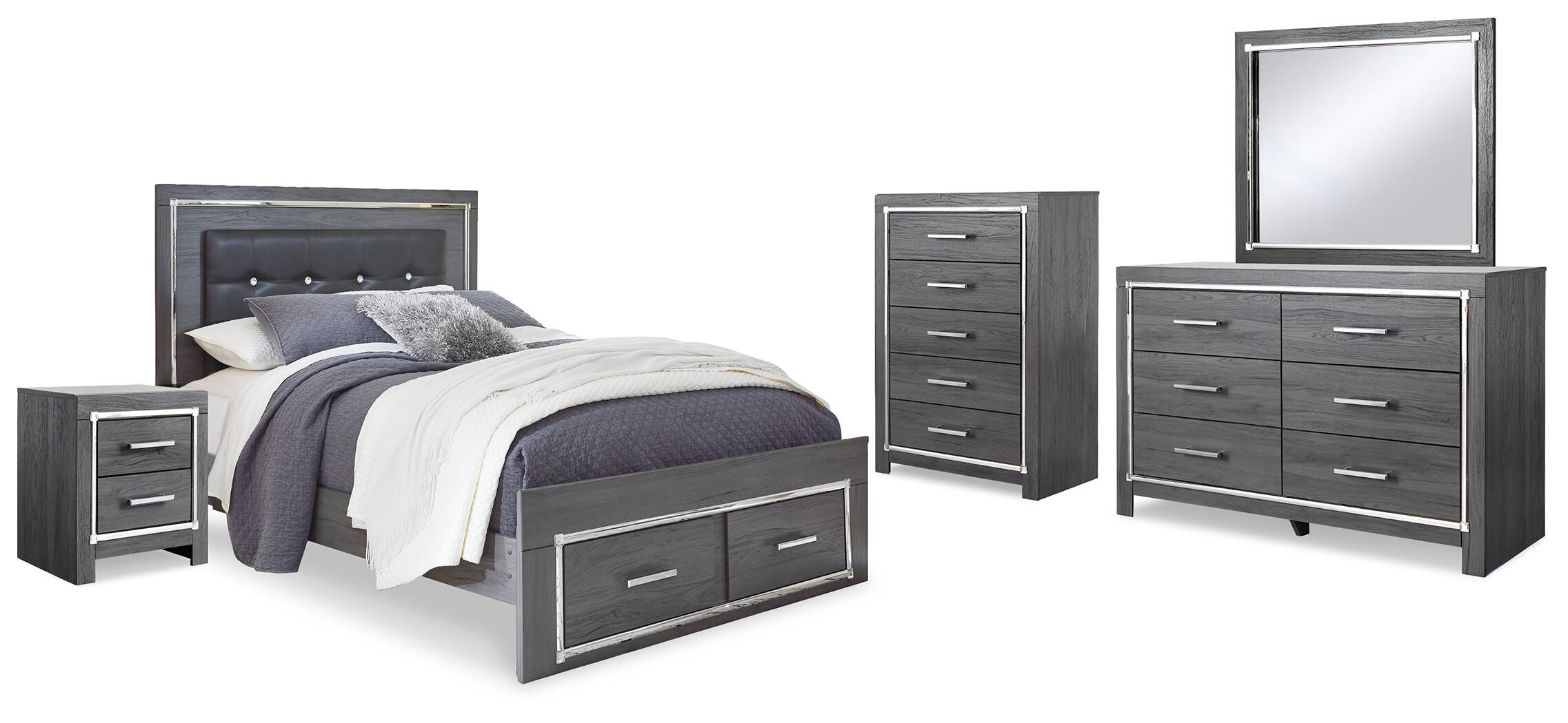 Lodanna Queen Panel Storage Bed, Dresser, Mirror, Chest and Nightstand - image 2