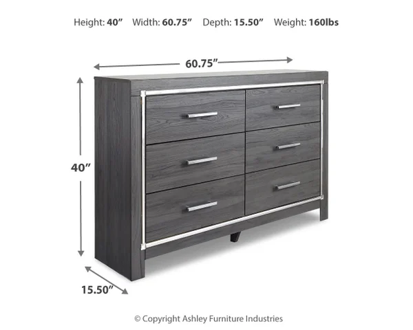 ashley furniture grey dresser Lettner Light Gray Dresser
