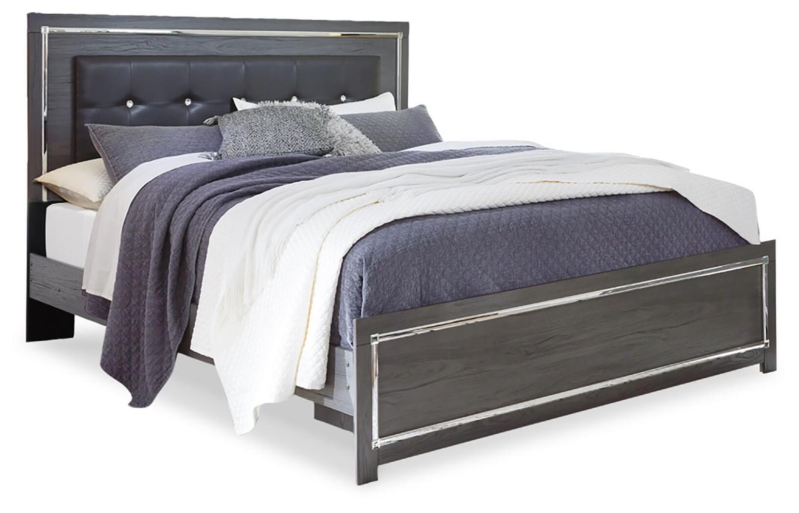 Lodanna King Panel Bed, Gray, large