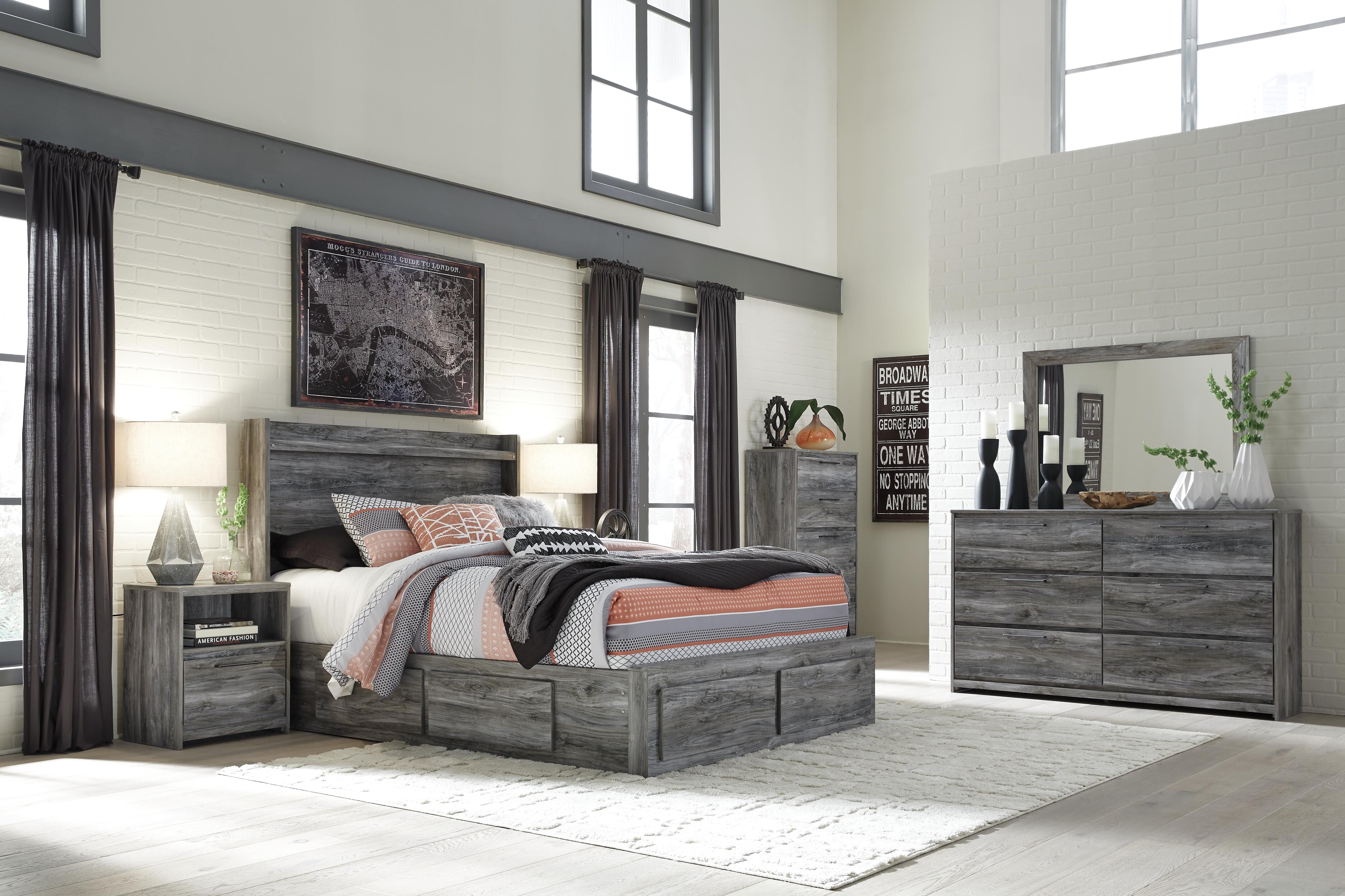Baystorm King Panel Bed with 6 Storage Drawers - image 3