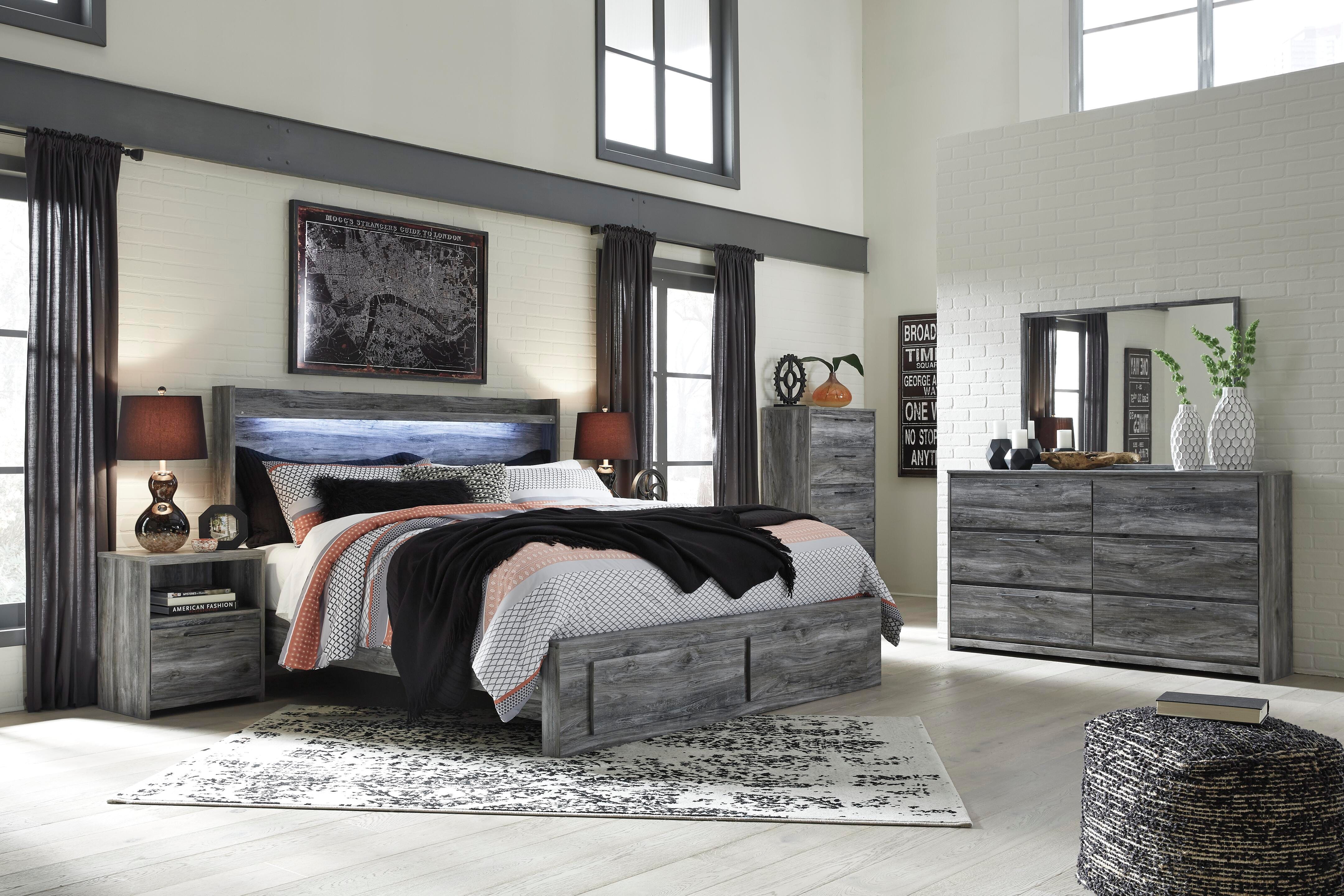Baystorm King Panel Bed with 2 Storage Drawers - image 5