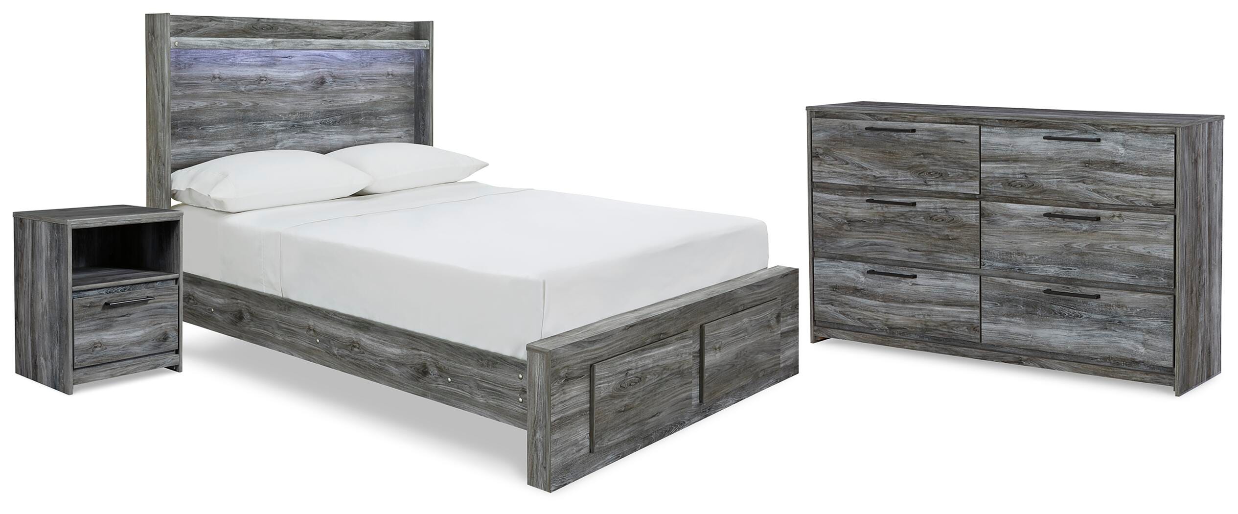 Baystorm Full Panel Storage Bed, Dresser and Nightstand - image 1