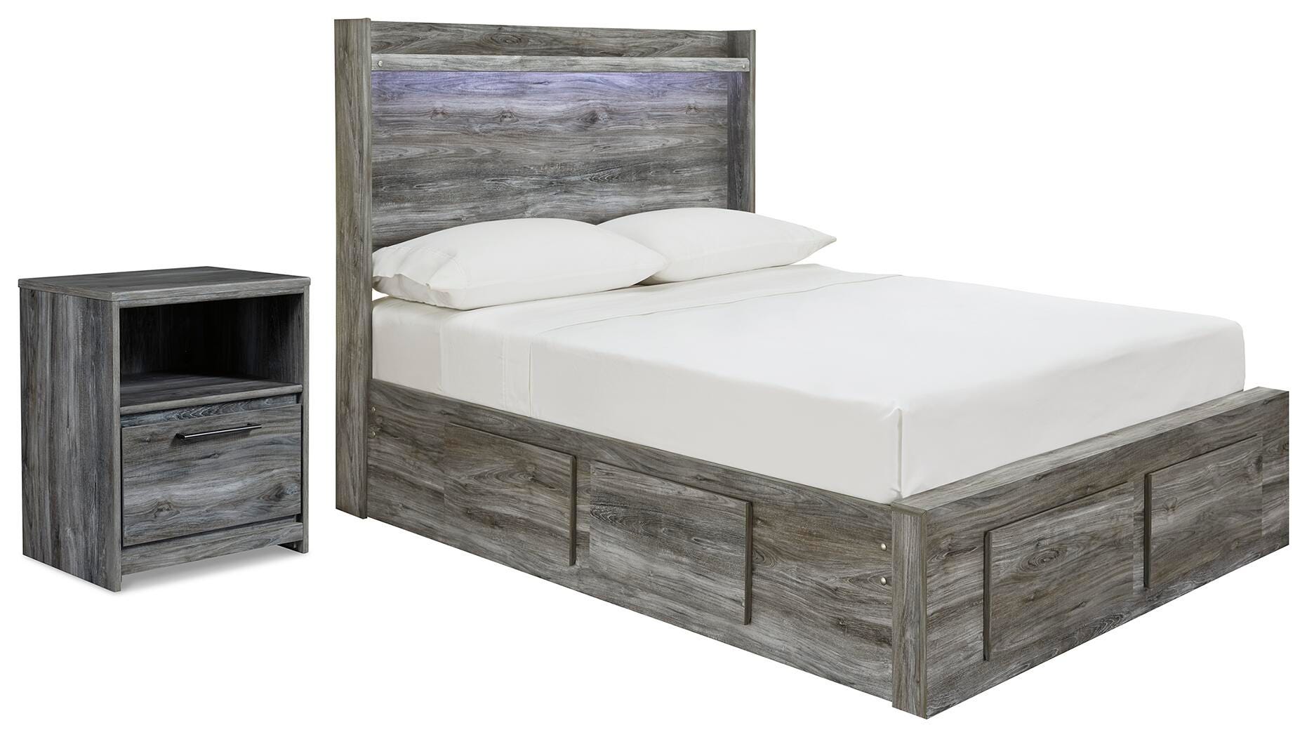 Baystorm Full Panel Storage Bed and Nightstand - image 1
