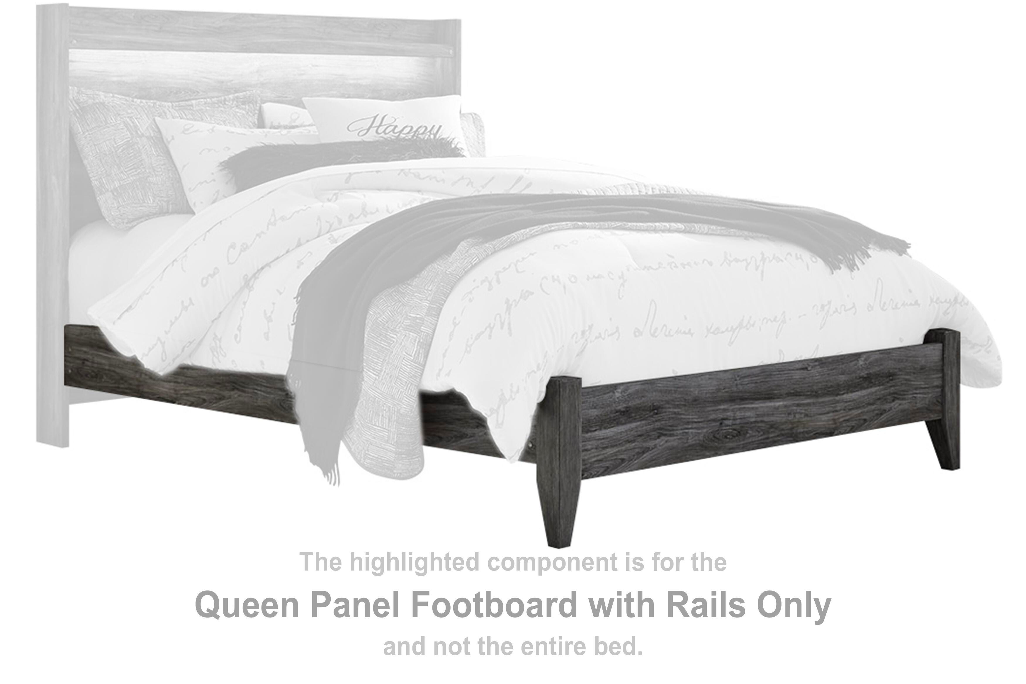 Baystorm Queen Panel Footboard with Rails, , large