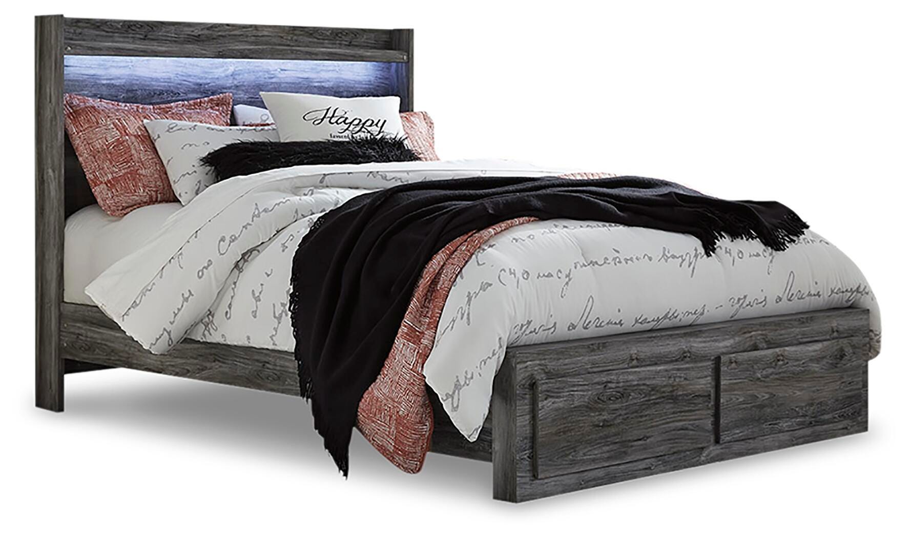Baystorm Queen Panel Bed with 2 Storage Drawers - image 2