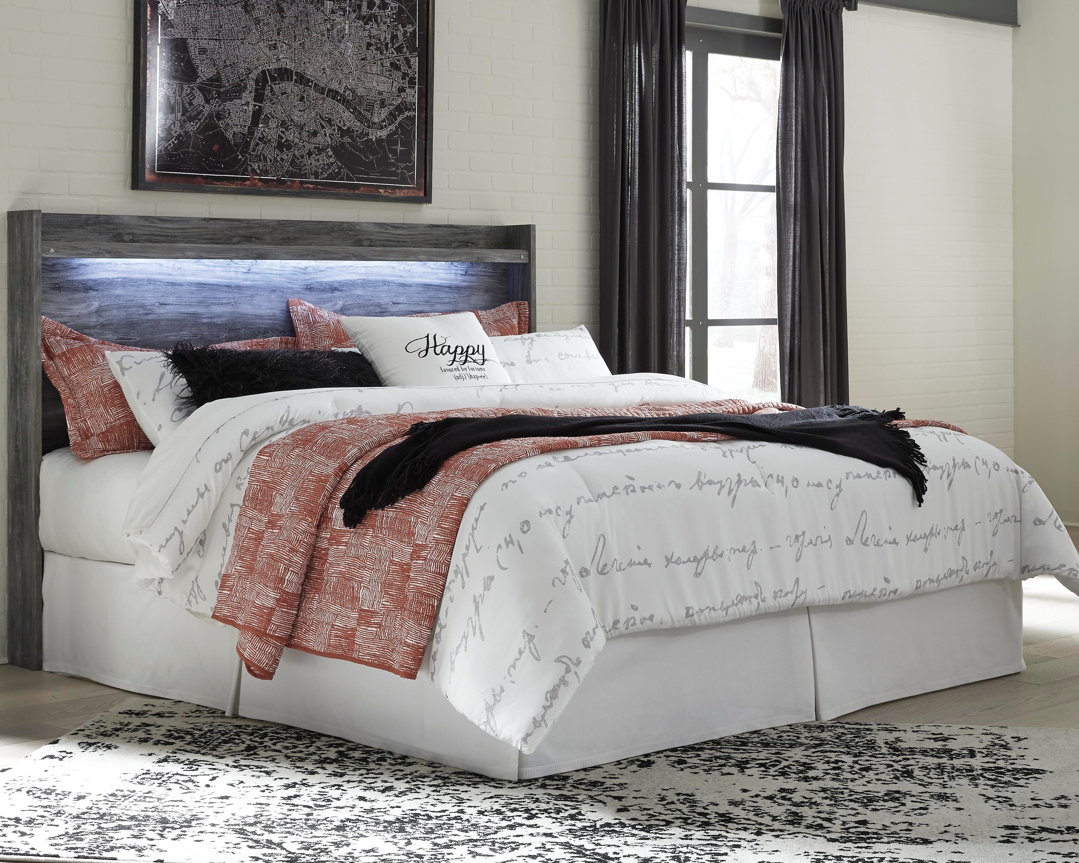 Baystorm King Panel Headboard, Gray, rollover