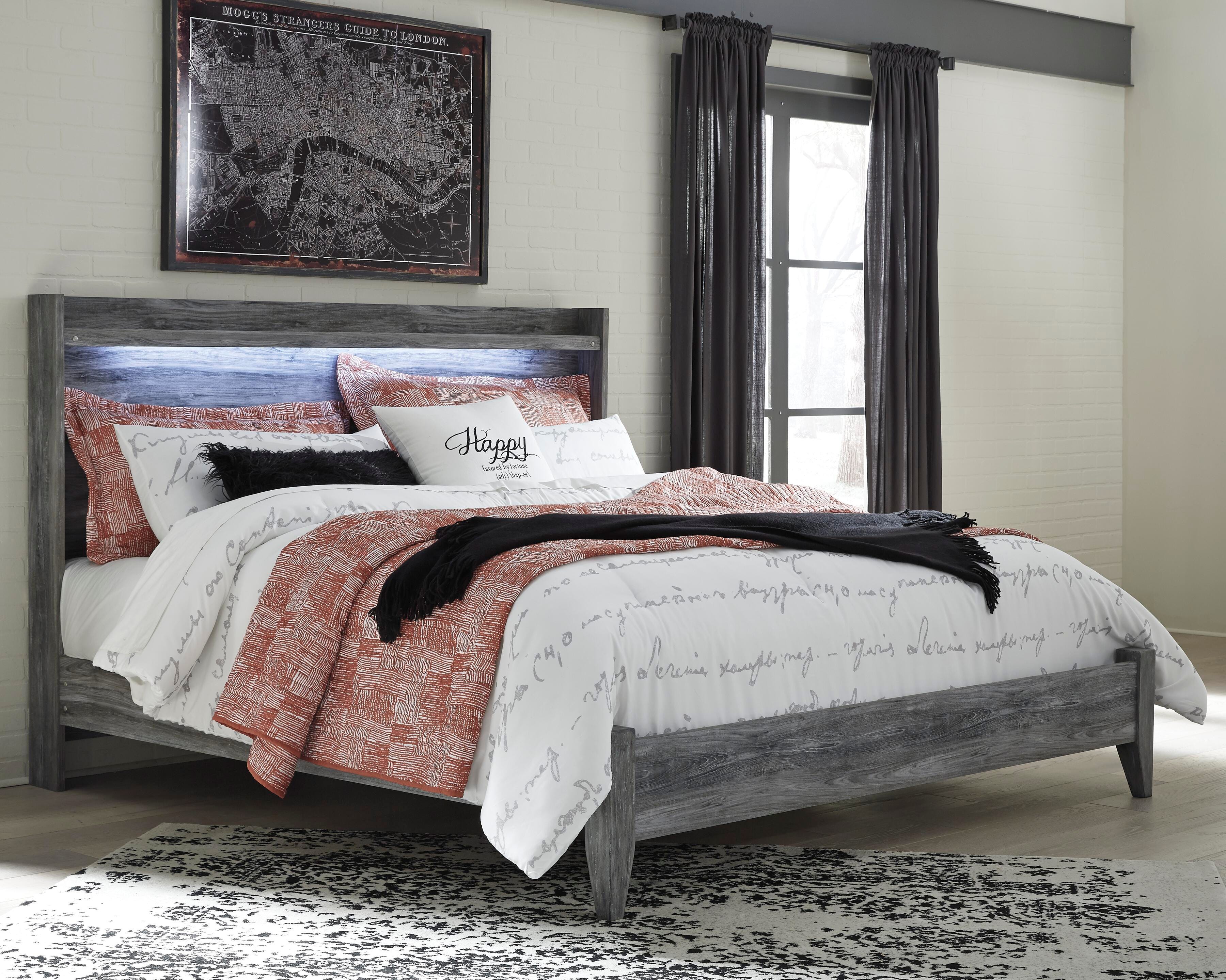 Cama tamaño King, tocador, espejo y mesita de noche Baystorm - image 14