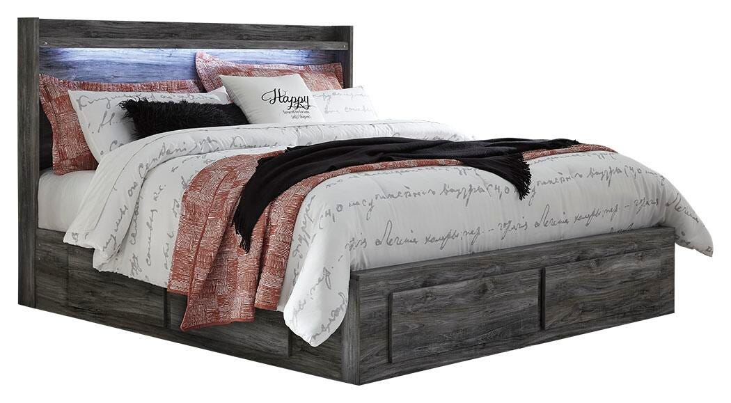 Picture of Baystorm King Panel Bed with 4 Storage Drawers