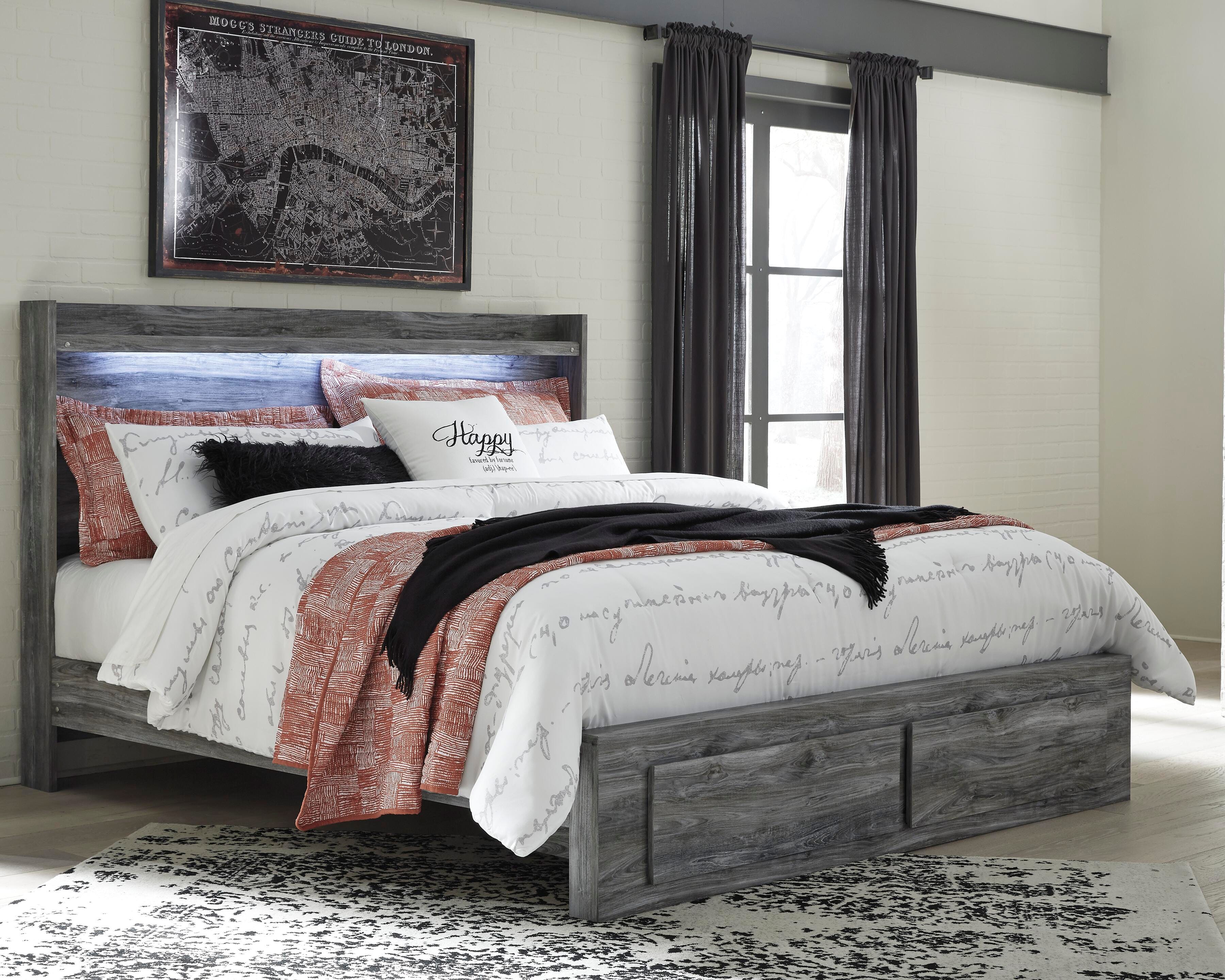 Cama Baystorm King con almacenaje, tocador con espejo y mesita de noche - image 12