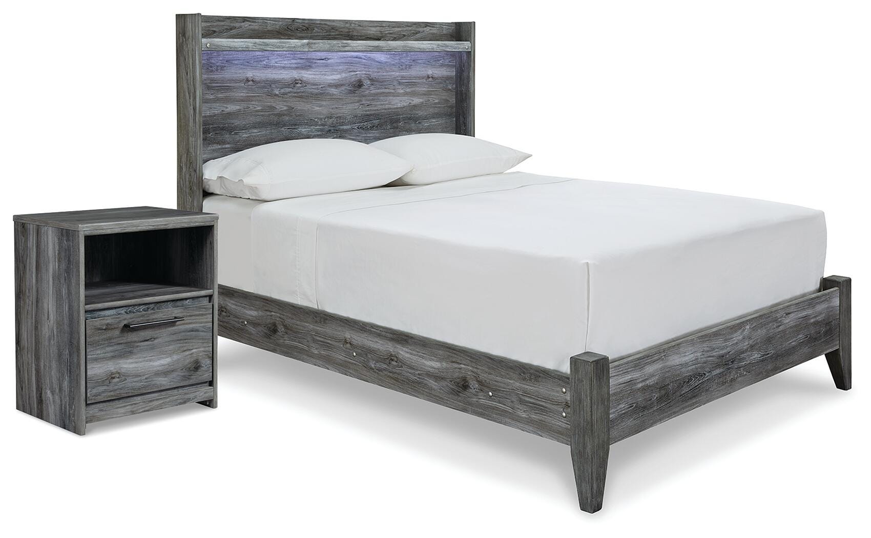 Baystorm Full Panel Bed and Nightstand - image 1