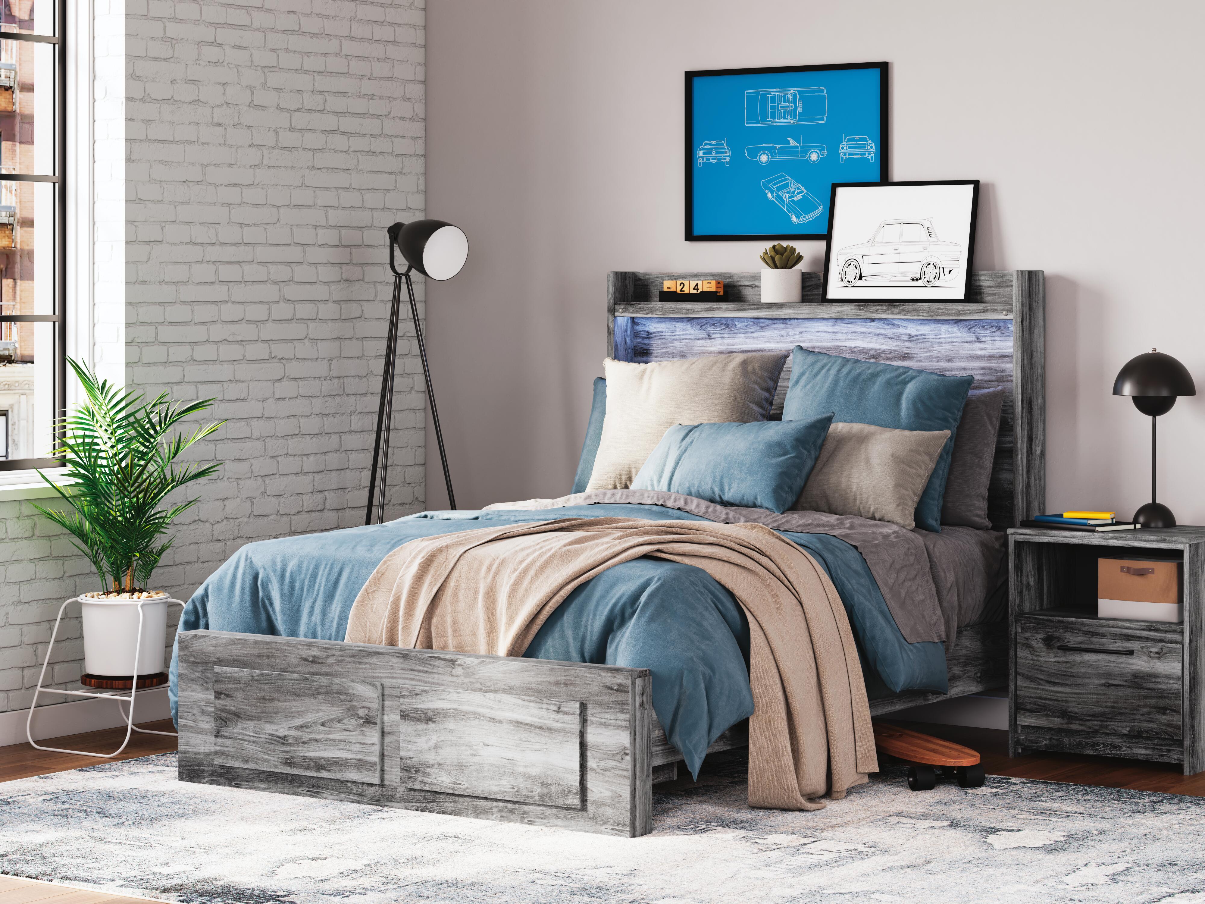 Baystorm Full Panel Bed with 2 Storage Drawers - image 1