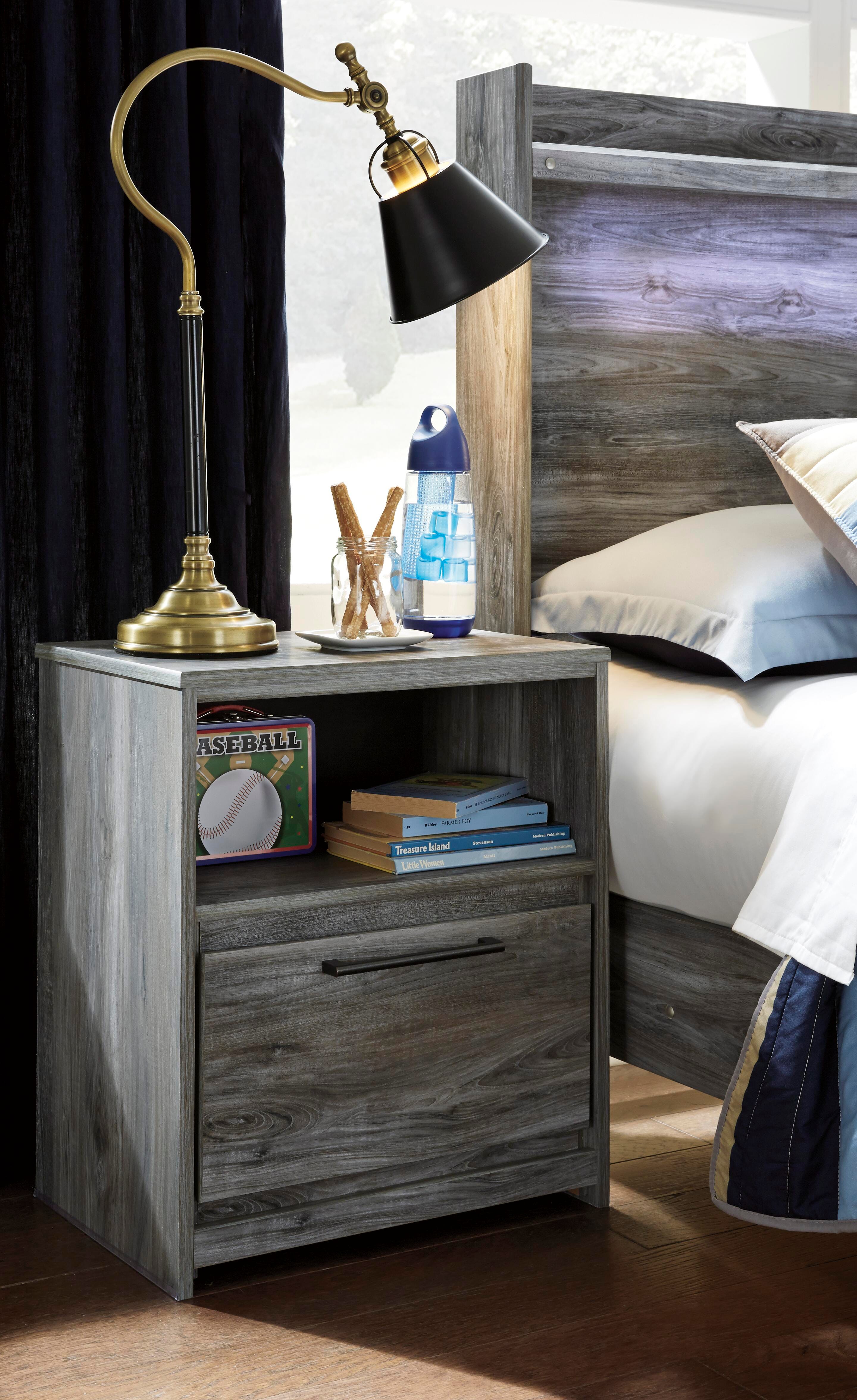 Cama con almacenamiento completo Baystorm, cómoda, espejo y mesita de noche - image 12