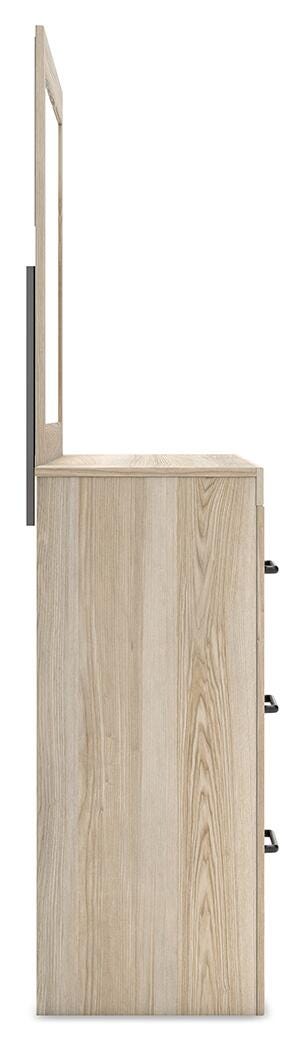 Senbry Dresser and Mirror, Tan, large