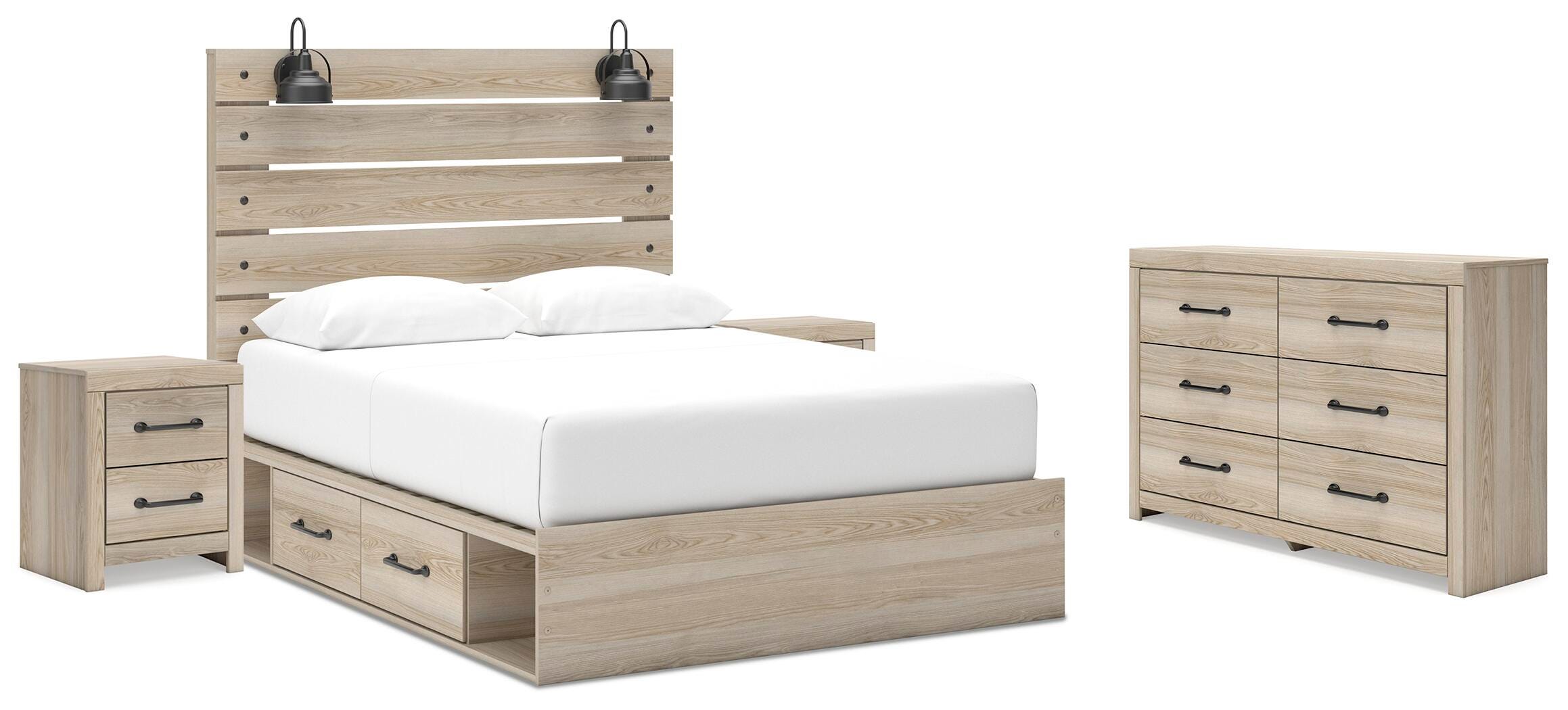 Senbry Queen Panel Bed with Dresser and 2 Nightstands, , large