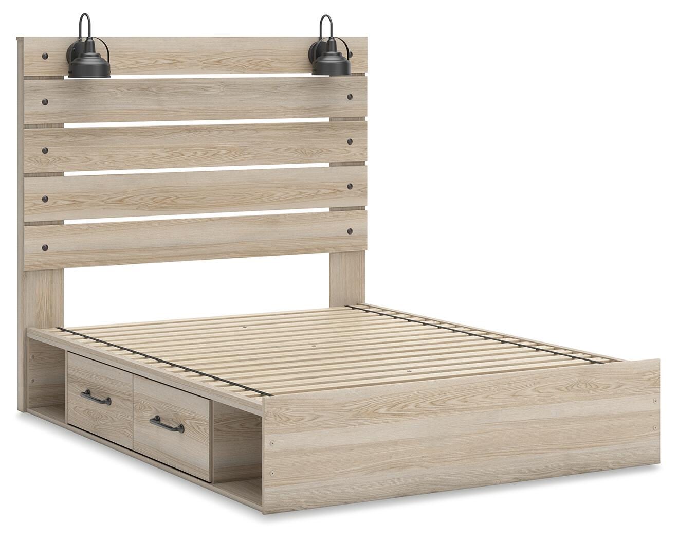 Senbry Queen Panel Bed with Storage - image 3