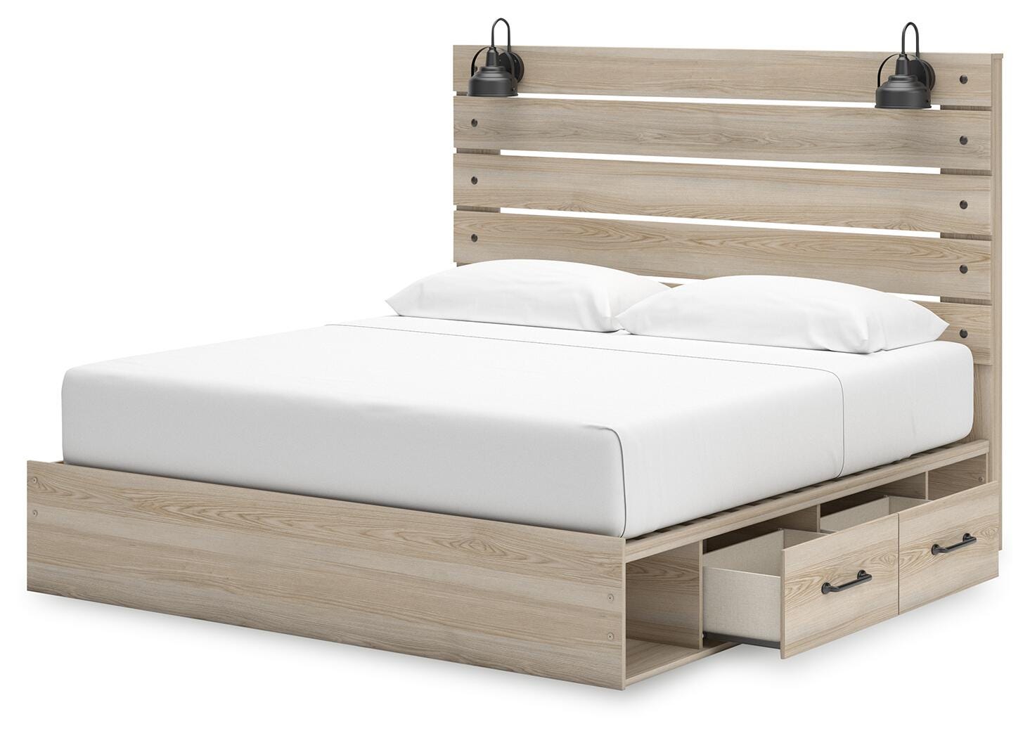 Cama tamaño King Senbry con almacenamiento - image 6