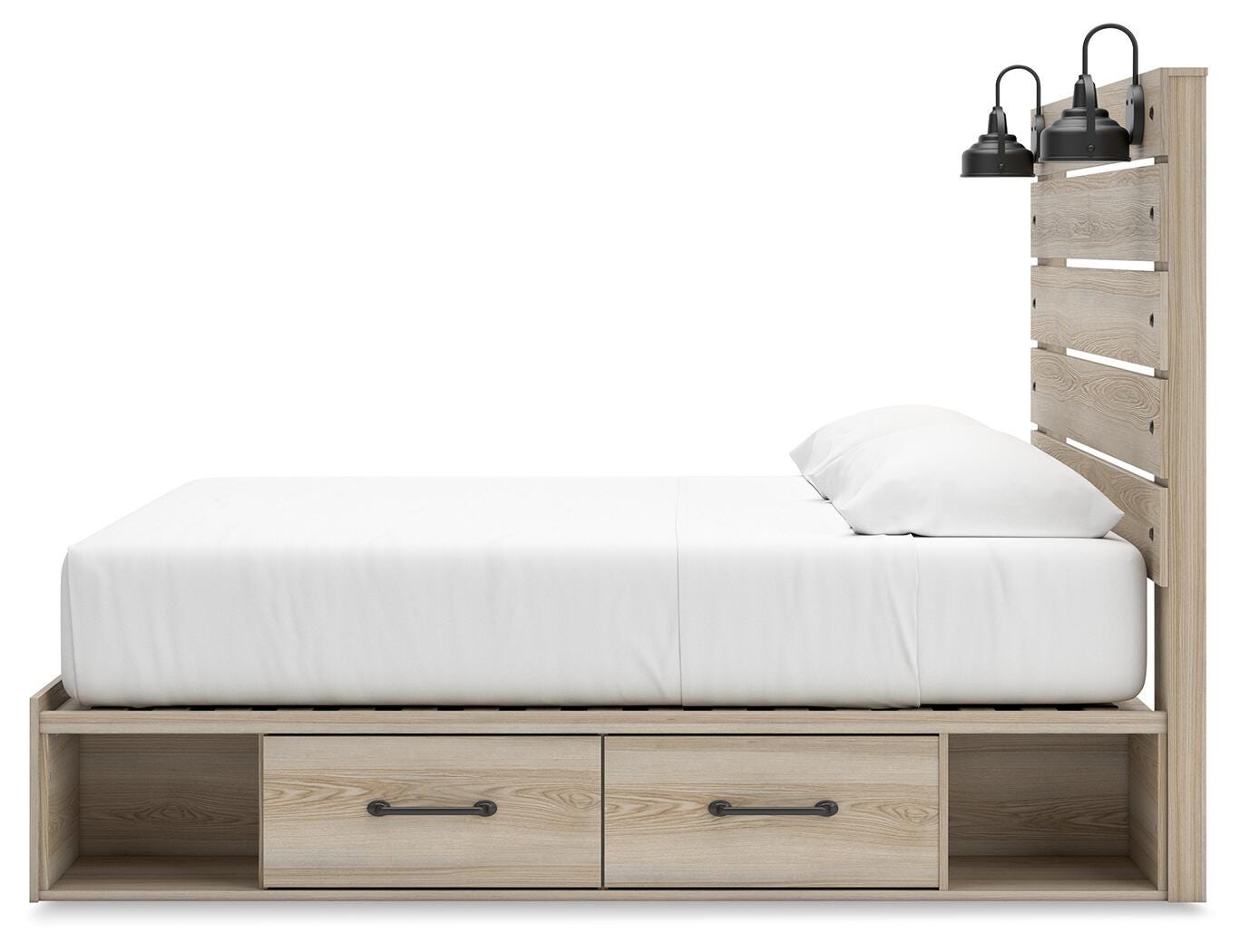 Cama tamaño King Senbry con almacenamiento - image 9