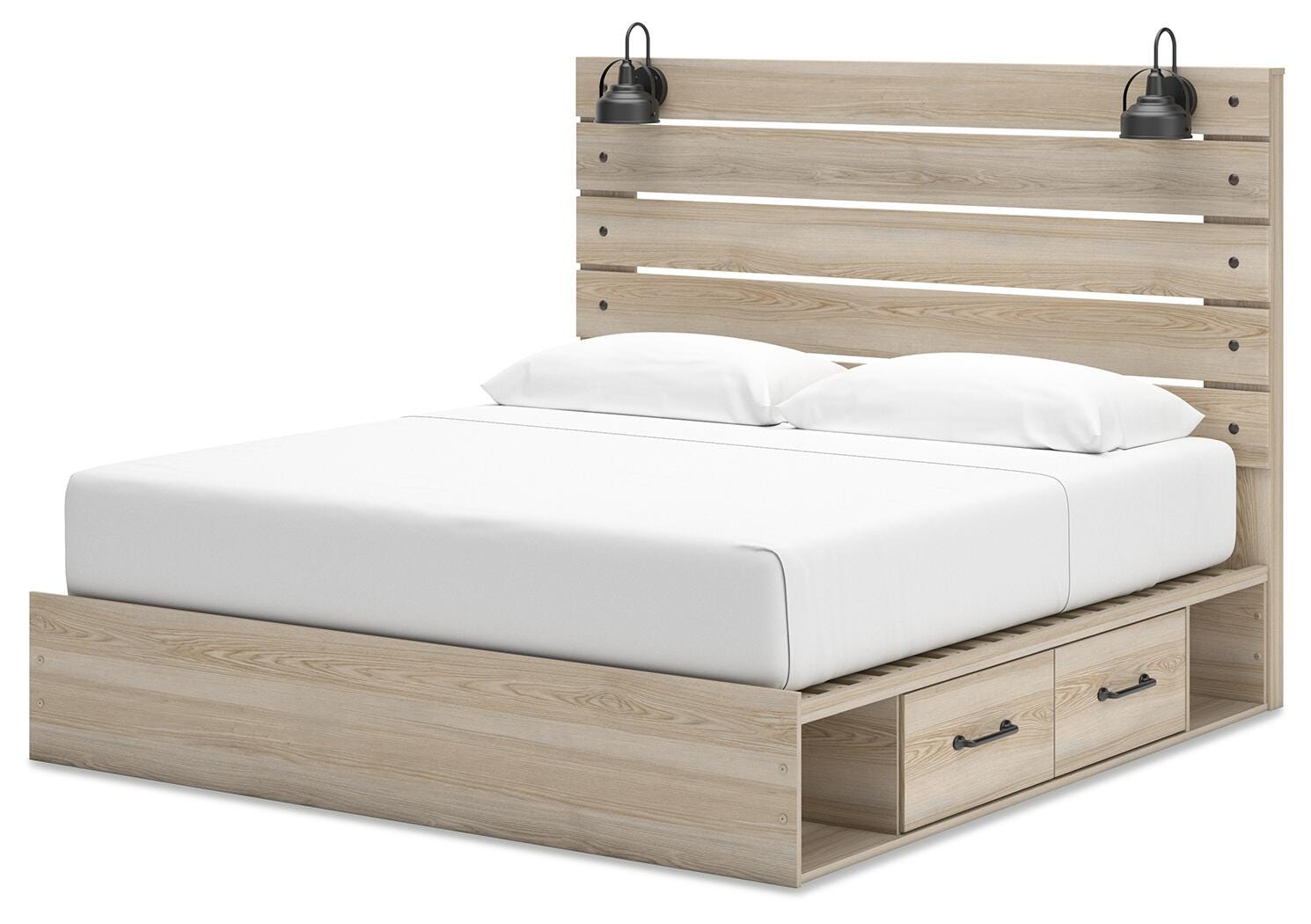 Cama tamaño King Senbry con almacenamiento - image 6