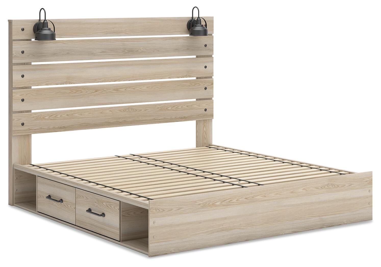 Cama tamaño King Senbry con almacenamiento - image 3