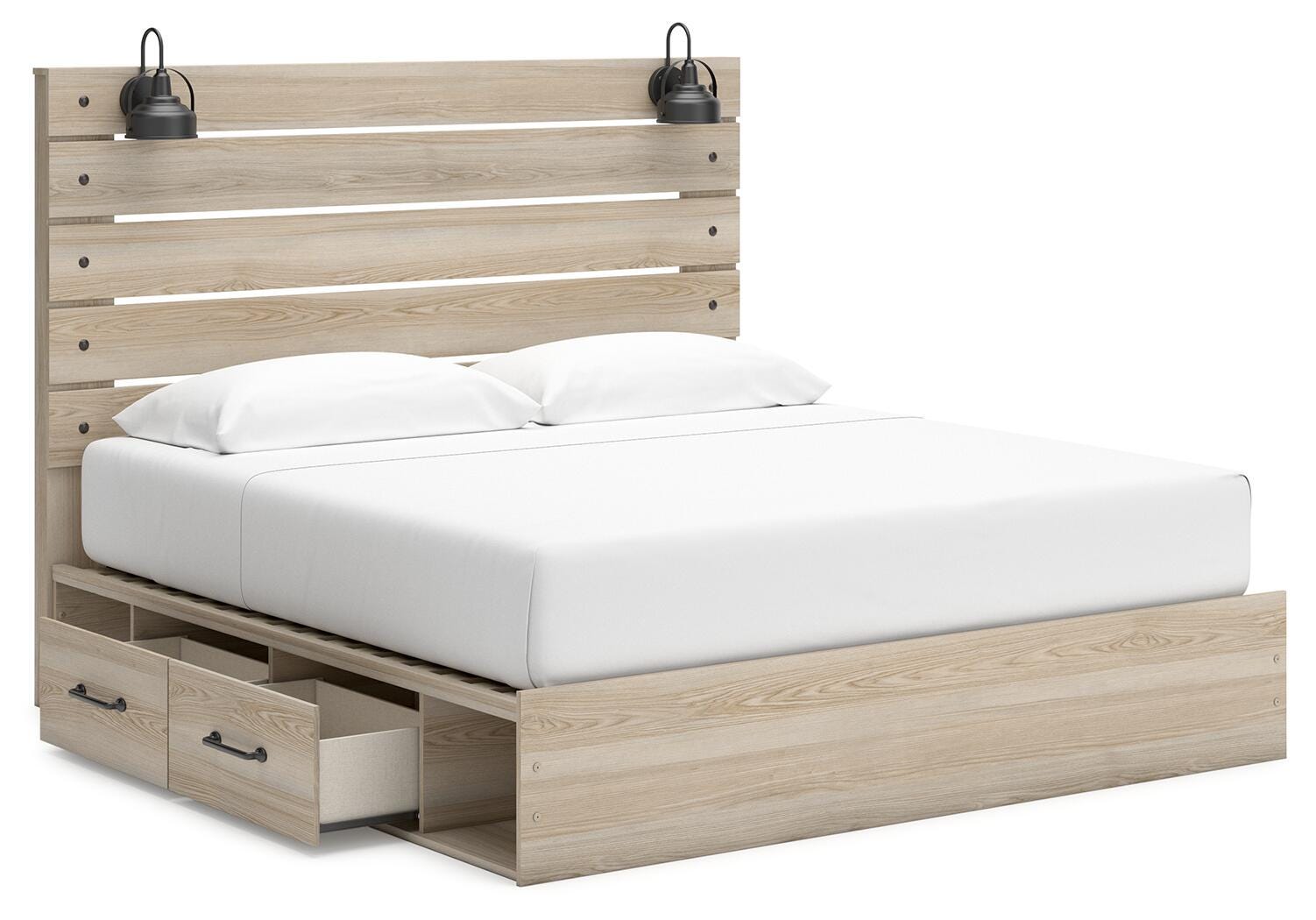 Cama tamaño King Senbry con almacenamiento - image 5