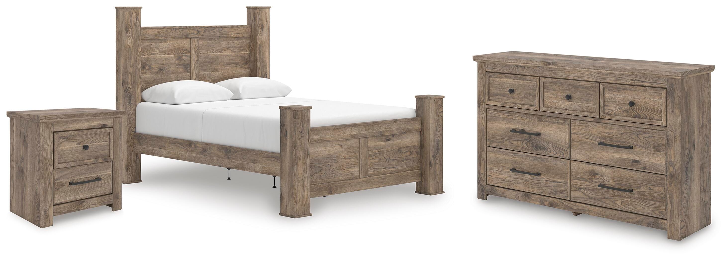 Keithland Queen Poster Bed, Dresser and Nightstand - image 1