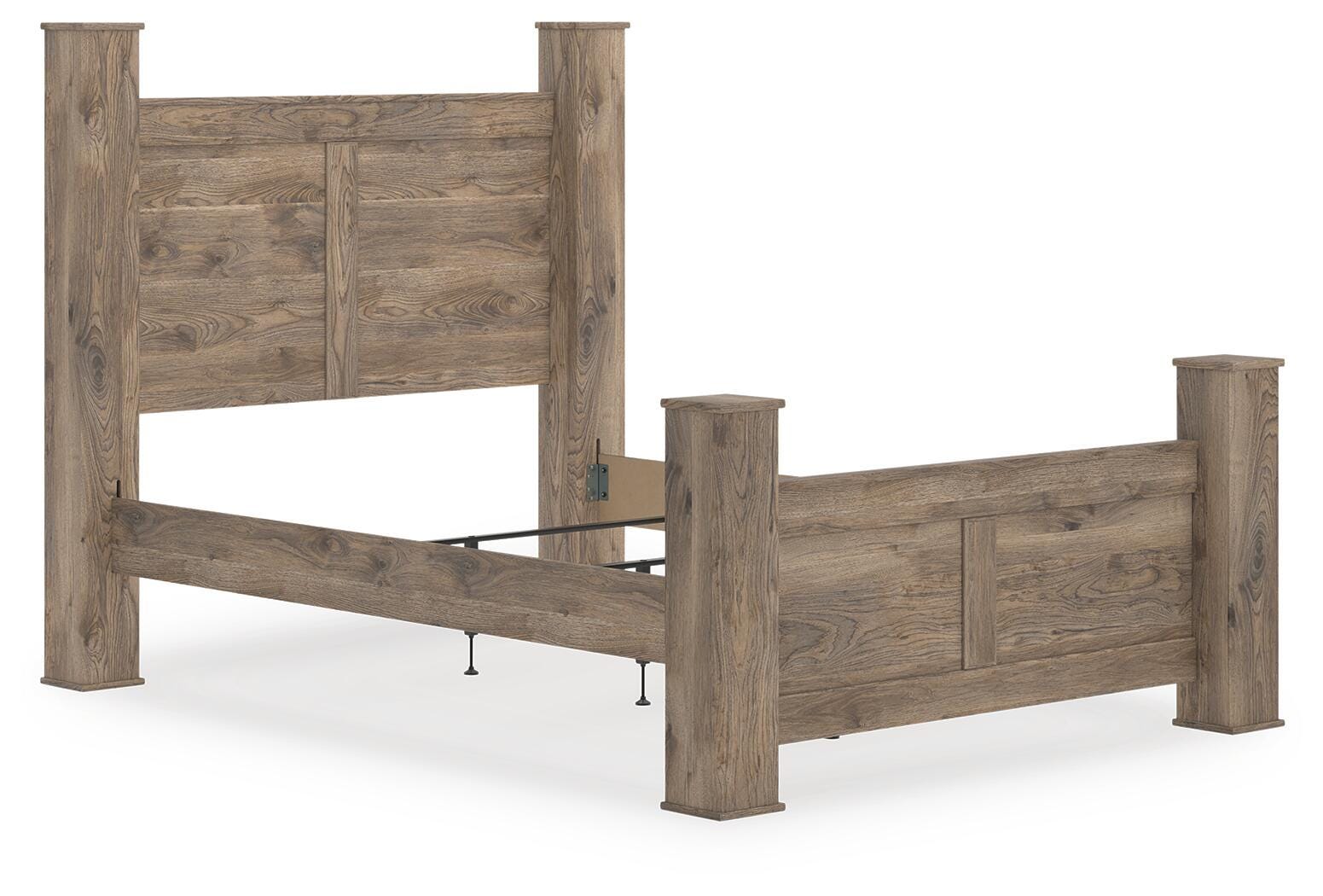 Keithland Queen Poster Bed, Brown, rollover