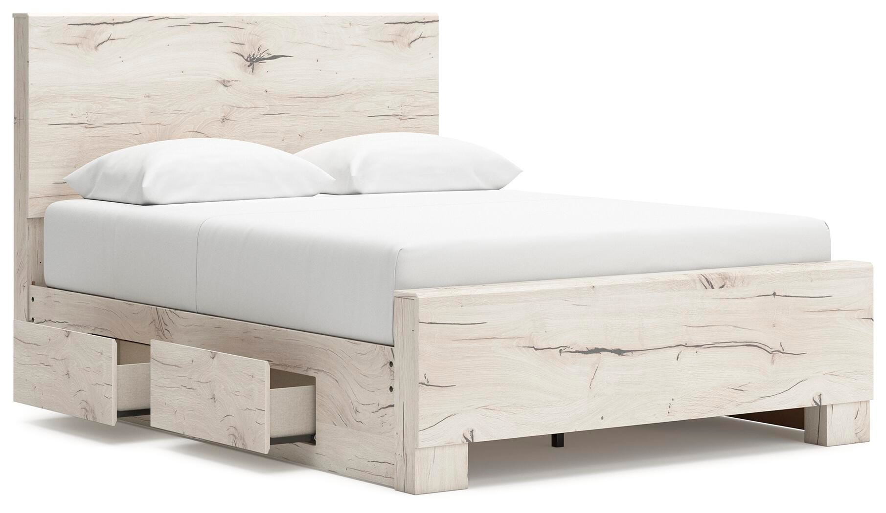 Cama de panel Queen Lawroy con almacenamiento - image 3