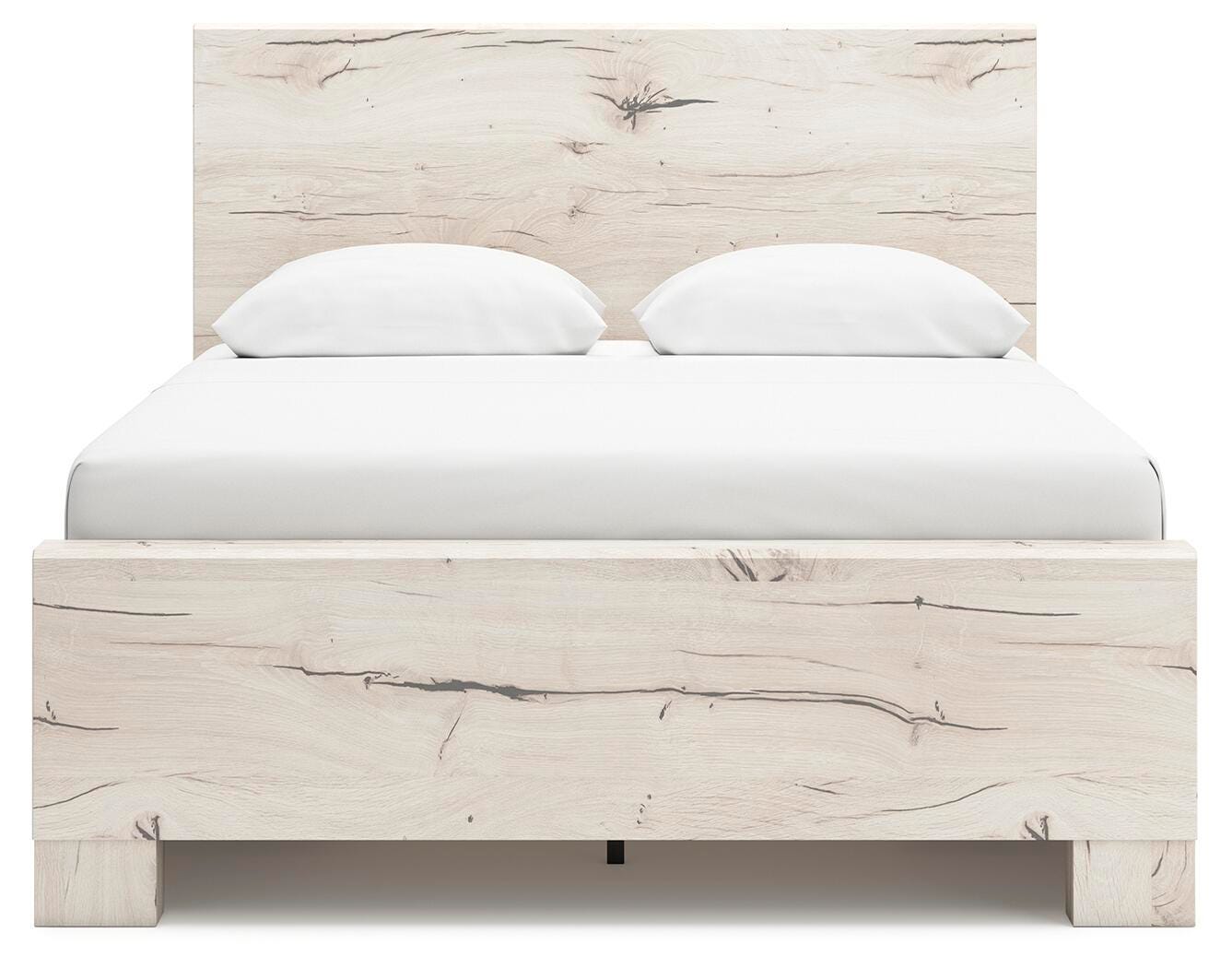 Cama matrimonial con panel completo Lawroy con almacenamiento - image 6