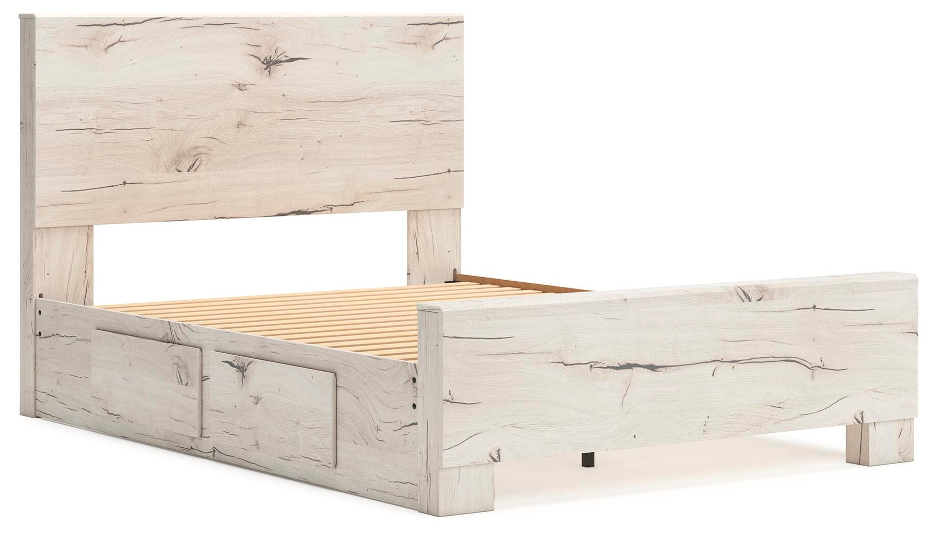 Cama de panel Queen Lawroy con almacenamiento - image 9