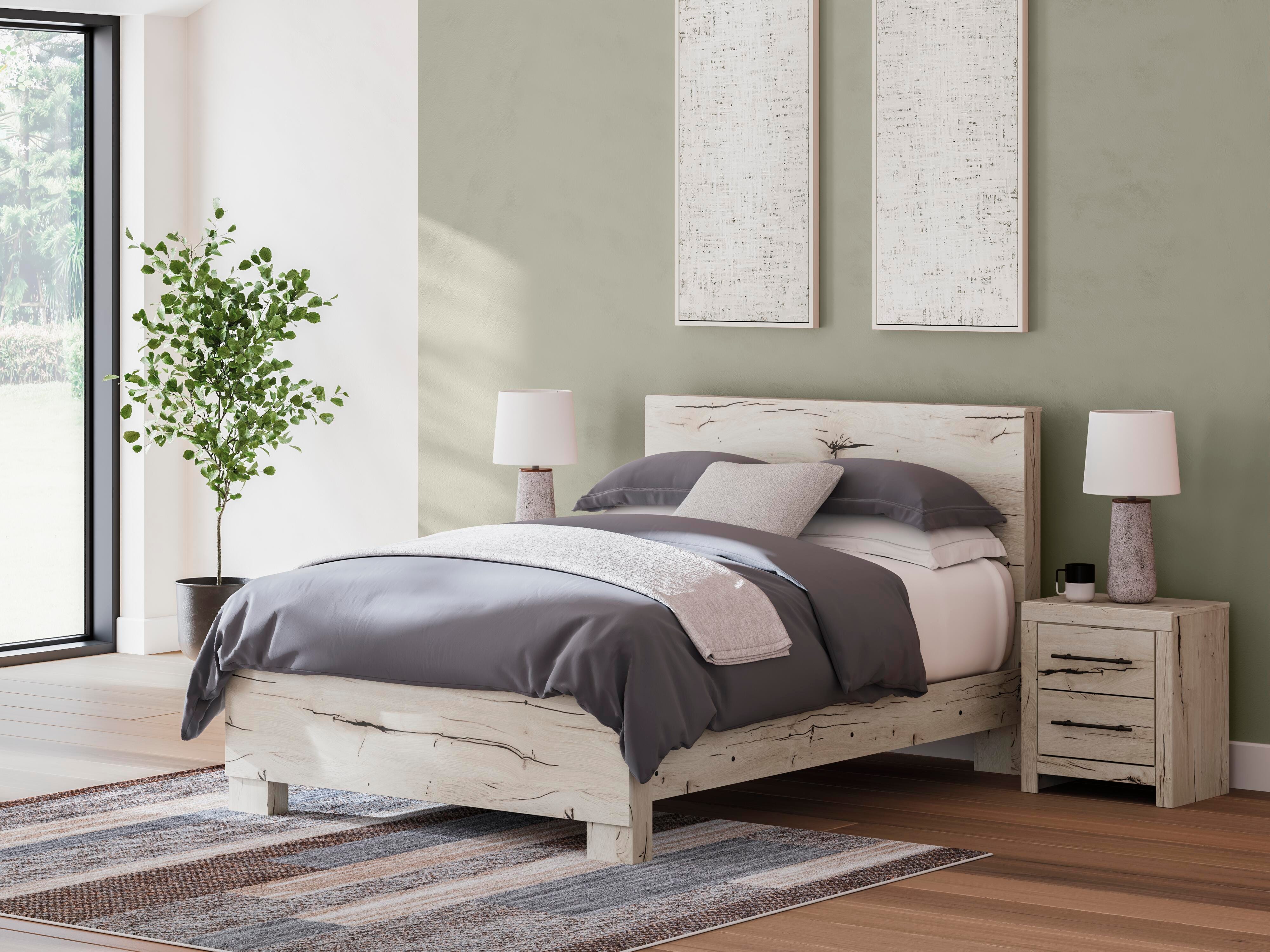 Cama con panel Lawroy Queen, cómoda y espejo - image 15