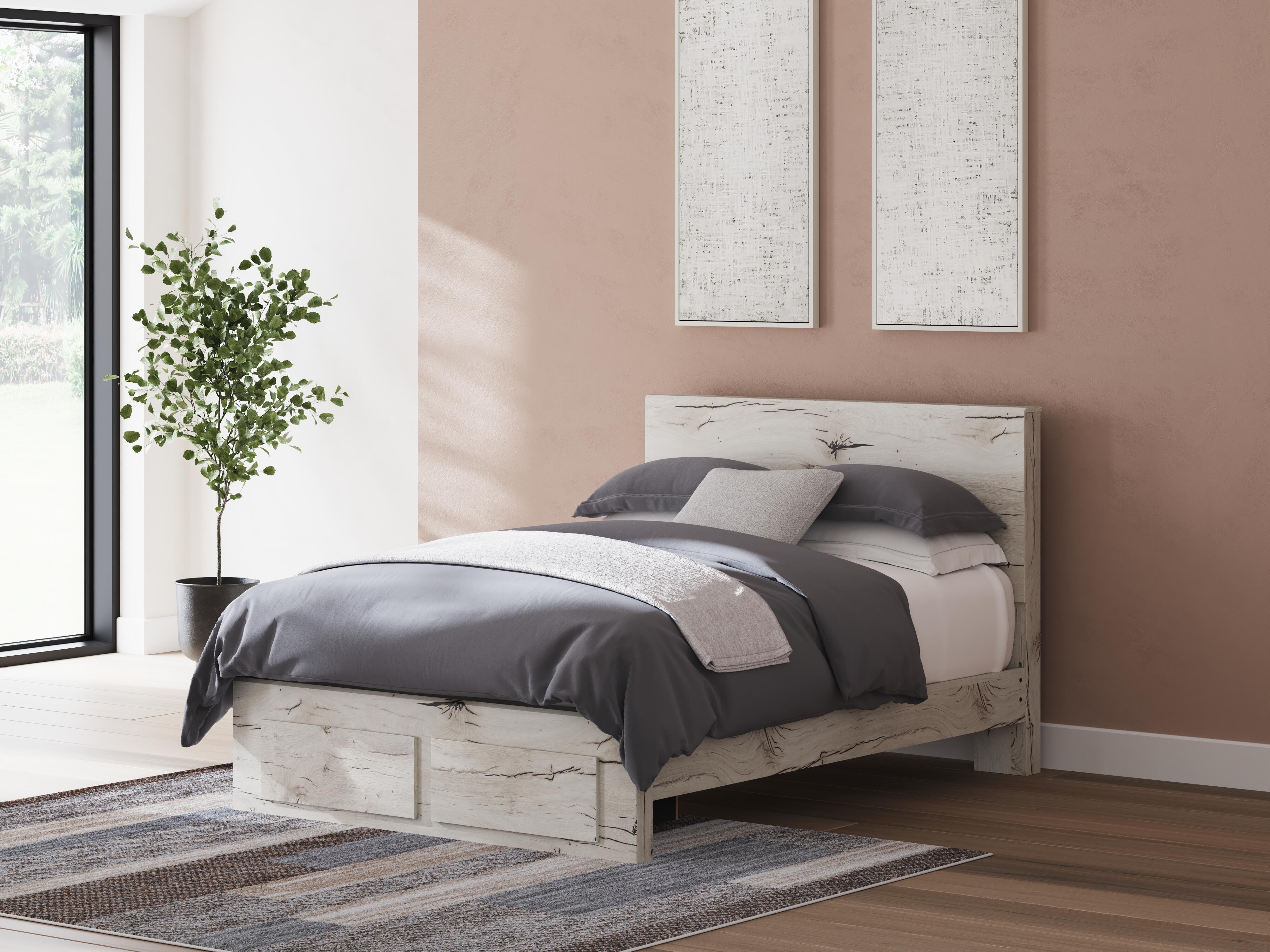 Cama de matrimonio Lawroy, 2 cómodas, espejo y 2 mesitas de noche - image 34